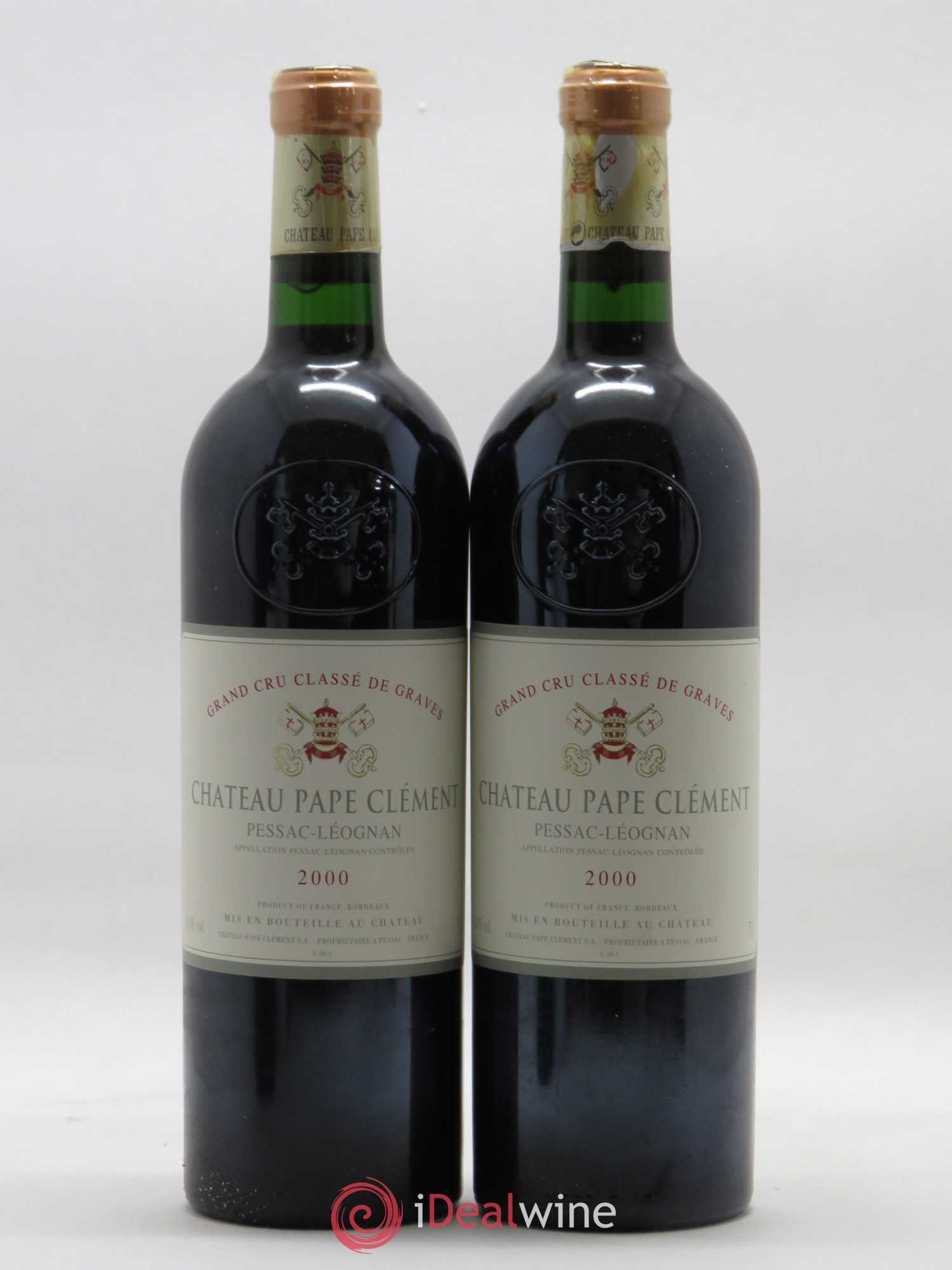 Château Pape Clément Cru Classé de Graves 2000 - Lot de 2 bouteilles - 0