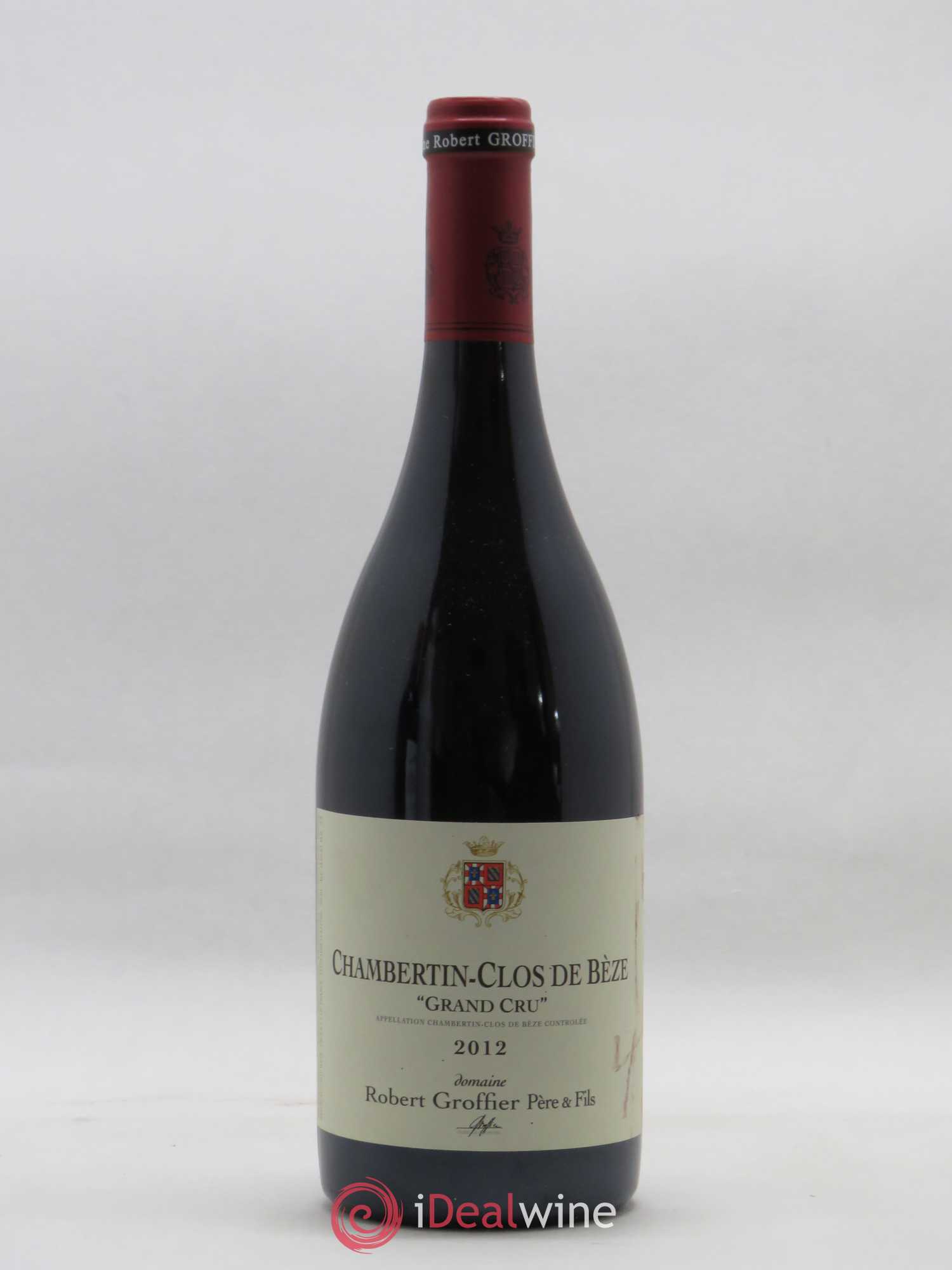 Chambertin Clos de Bèze Grand Cru Robert Groffier Père & Fils (Domaine) 2012 - Lot de 1 bouteille - 0