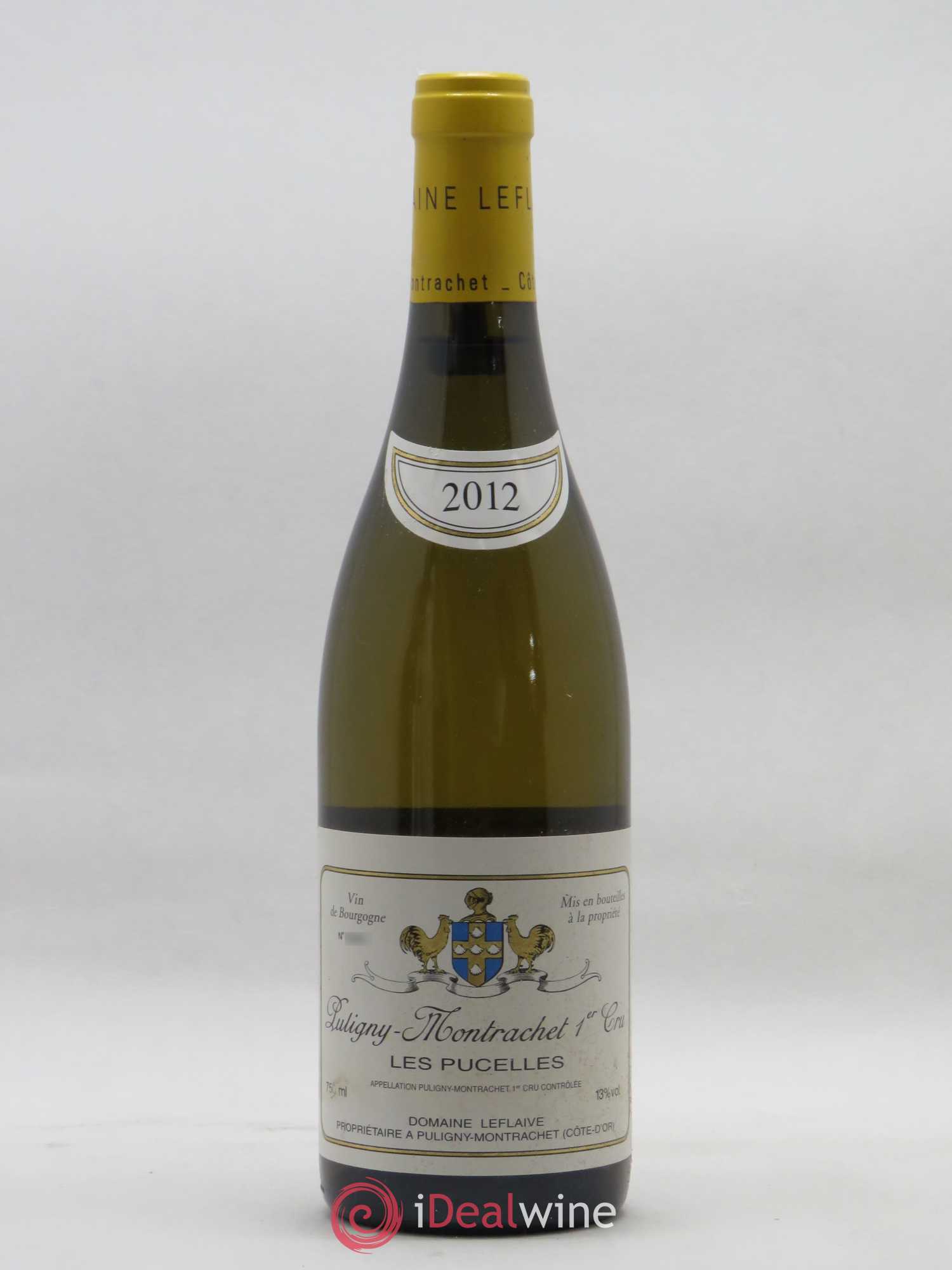 Puligny-Montrachet 1er Cru Les Pucelles Leflaive (Domaine) 2012 - Lot de 1 bouteille - 0