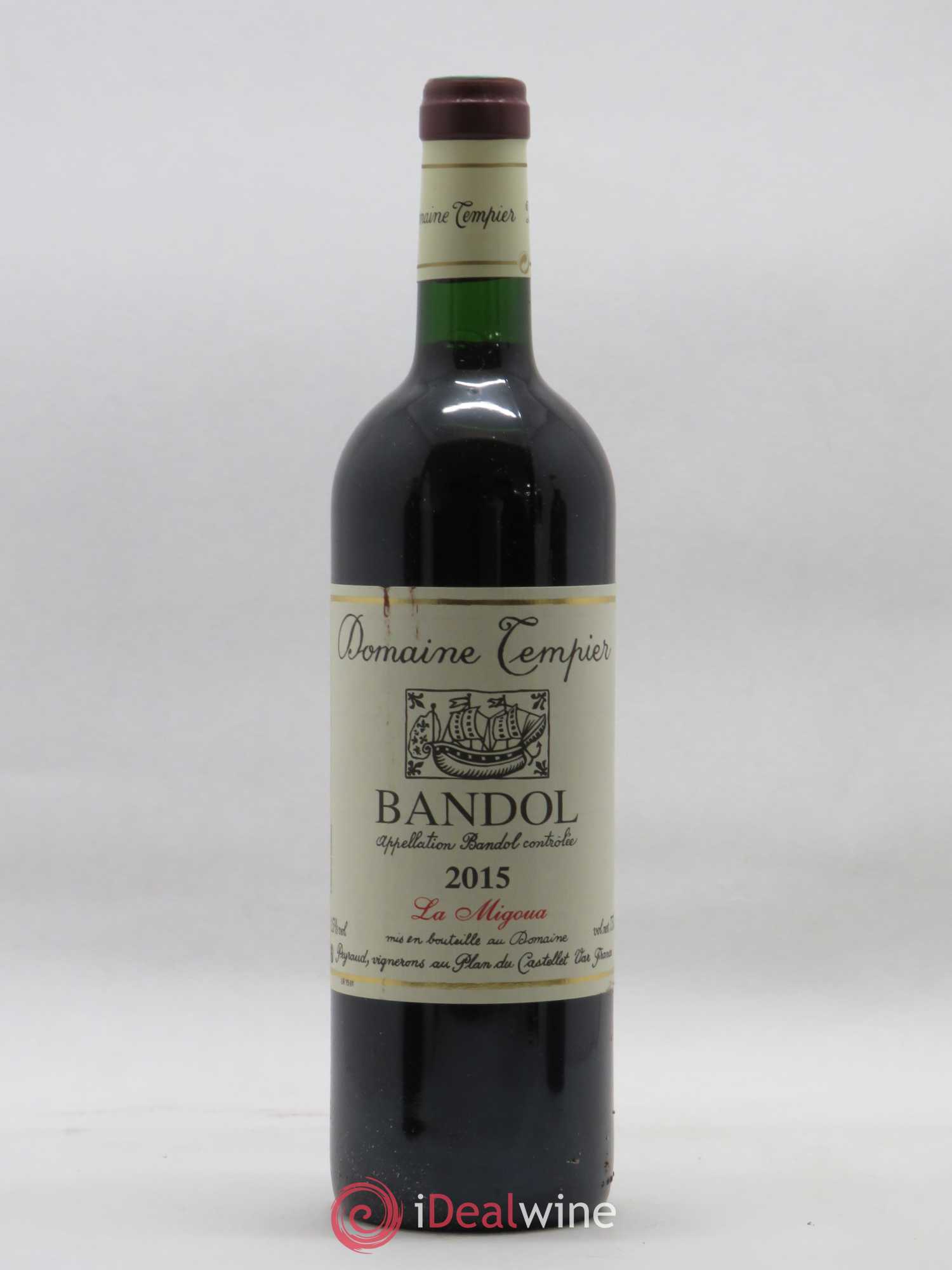 Bandol Domaine Tempier Cuvée La Migoua Famille Peyraud 2015 - Lot de 1 bouteille - 0