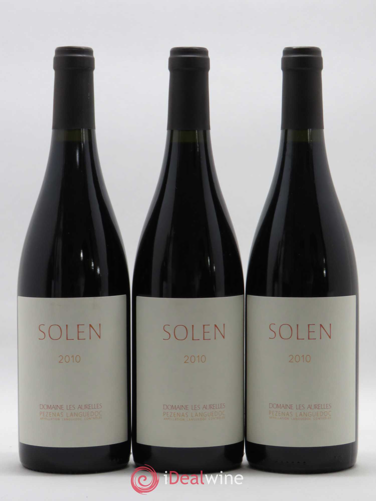 Languedoc Pézenas Solen Domaine les Aurelles 2010 - Lot de 3 bouteilles - 0