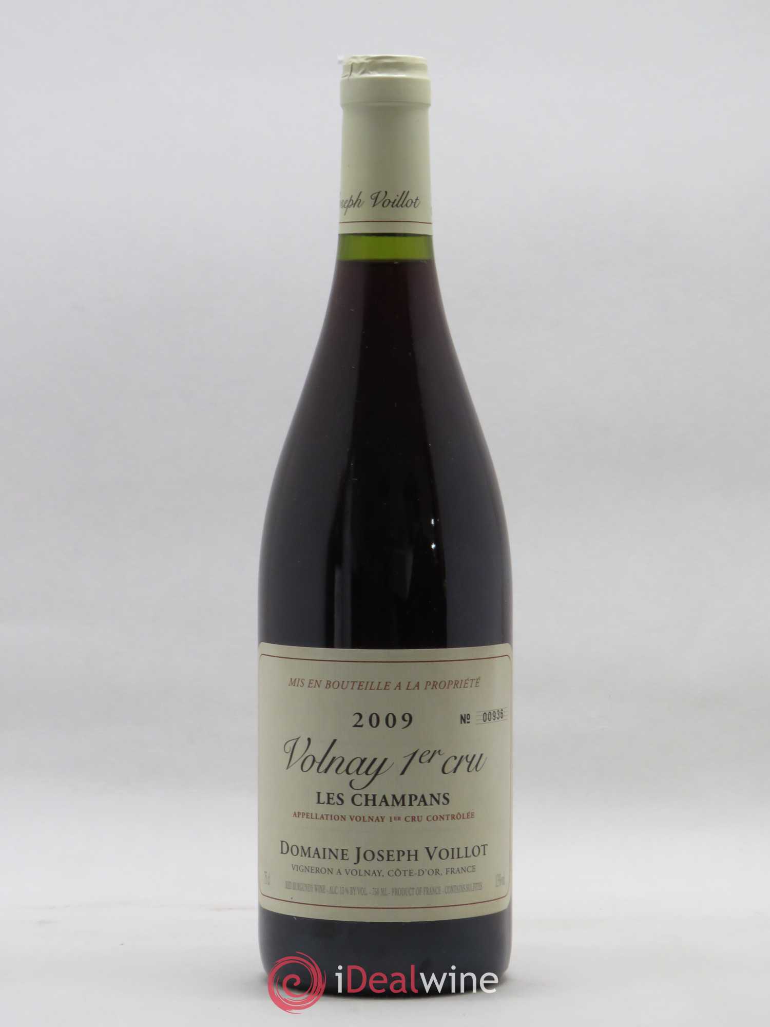 Volnay 1er Cru les Champans Joseph Voillot (Domaine) 2009 - Lot de 1 bouteille - 0