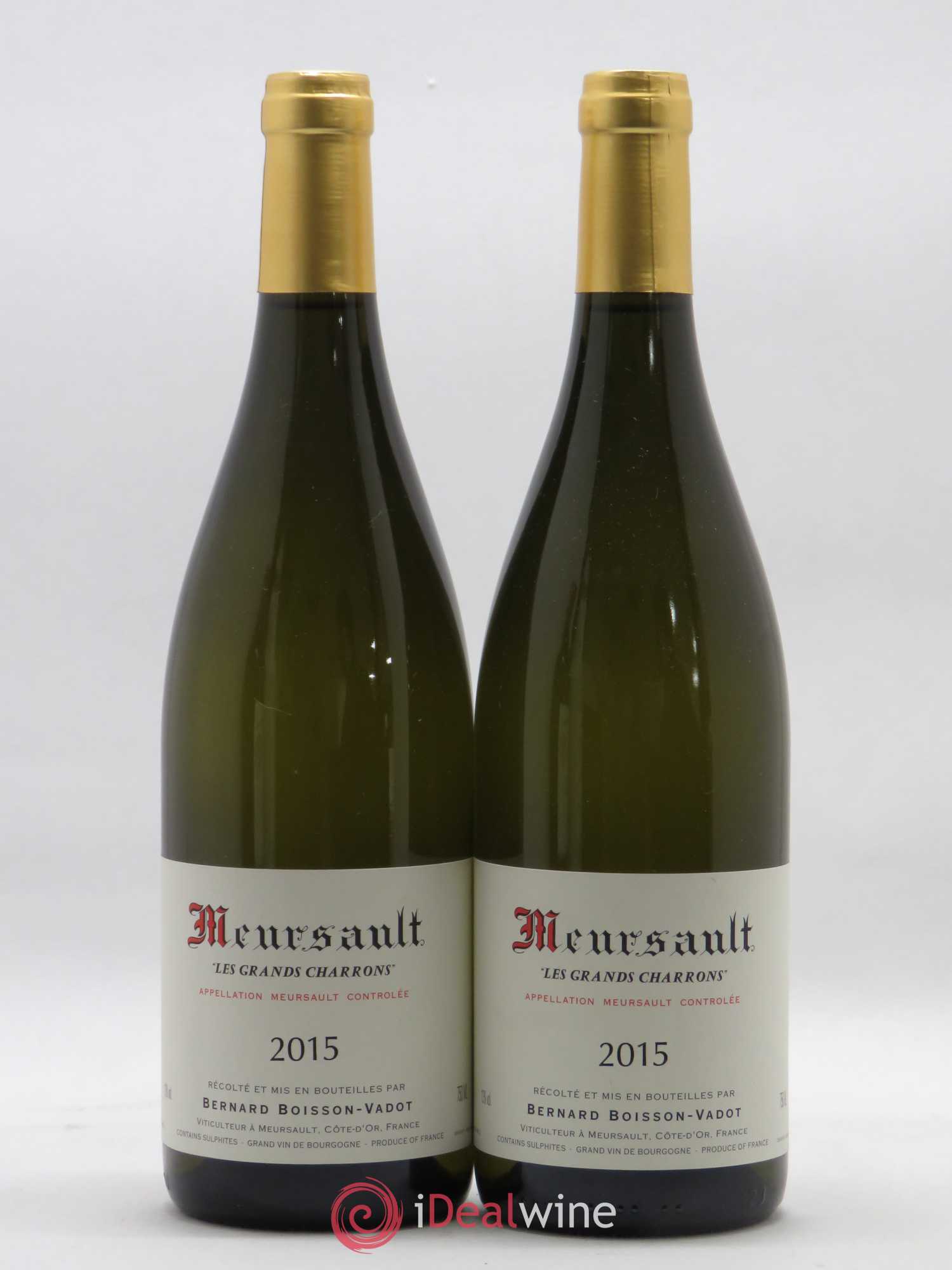 Meursault Les Grands Charrons Boisson-Vadot (Domaine) 2015 - Lot de 2 bouteilles - 0
