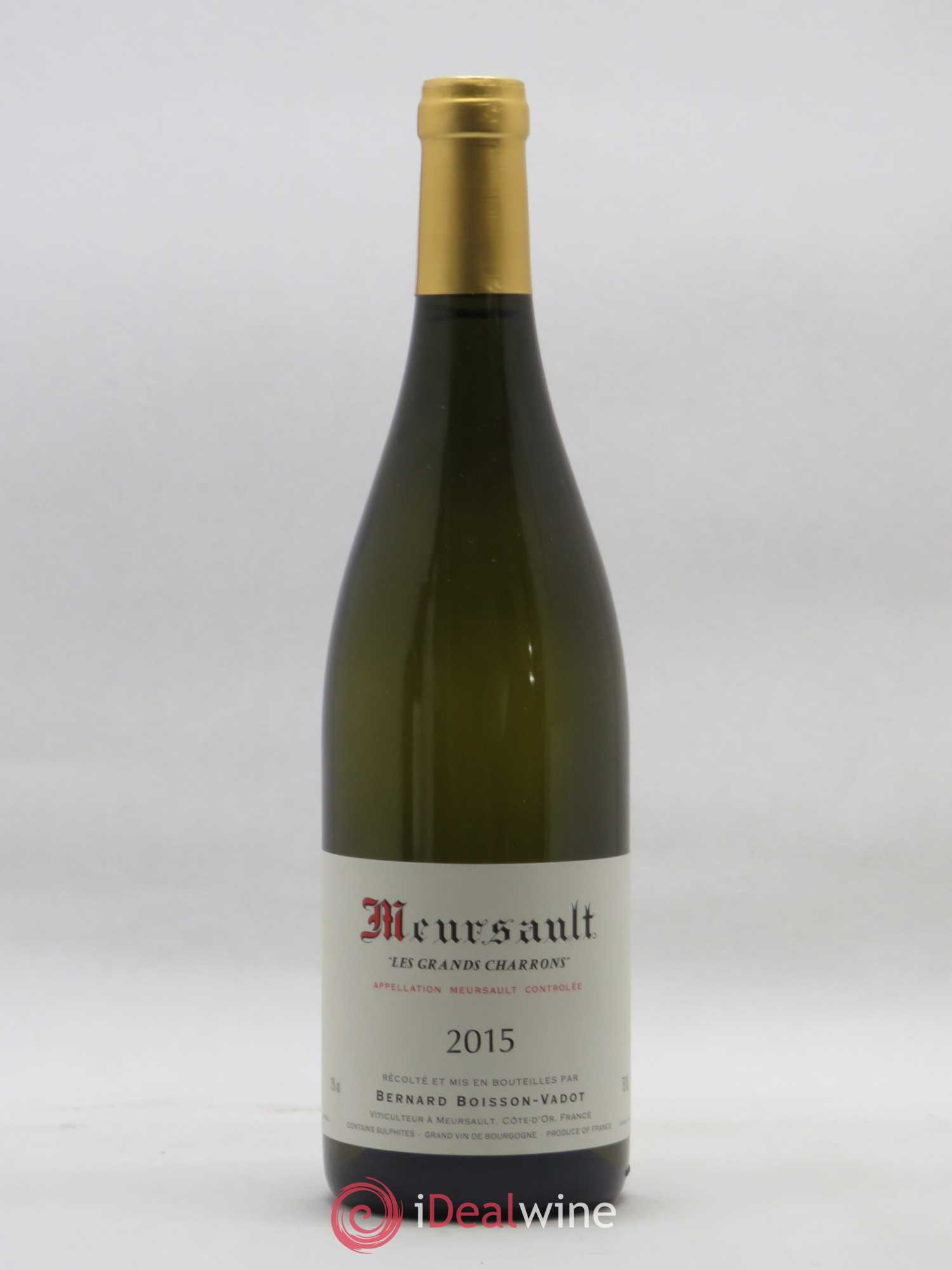 Meursault Les Grands Charrons Boisson-Vadot (Domaine) 2015 - Lot de 1 bouteille - 0