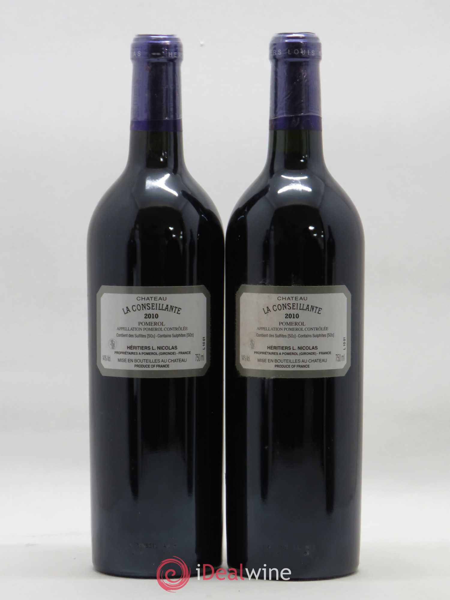 Château la Conseillante 2010 - Lot de 2 bouteilles - 1