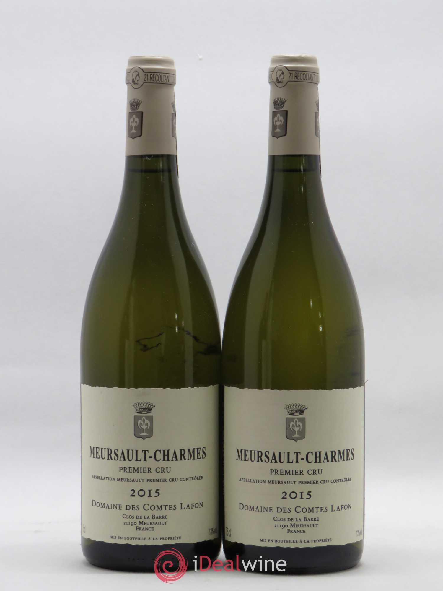 Meursault 1er Cru Charmes Comtes Lafon (Domaine des) 2015 - Lot de 2 bouteilles - 0