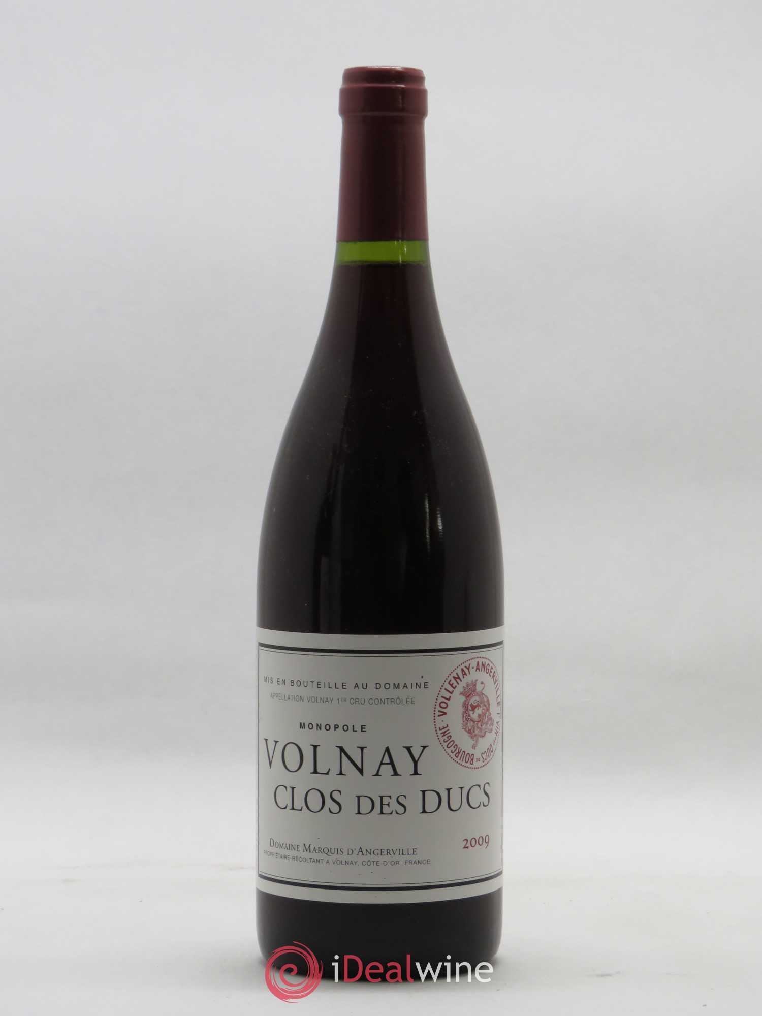 Volnay 1er Cru Clos des Ducs Marquis d'Angerville (Domaine) 2009 - Lot de 1 bouteille - 0