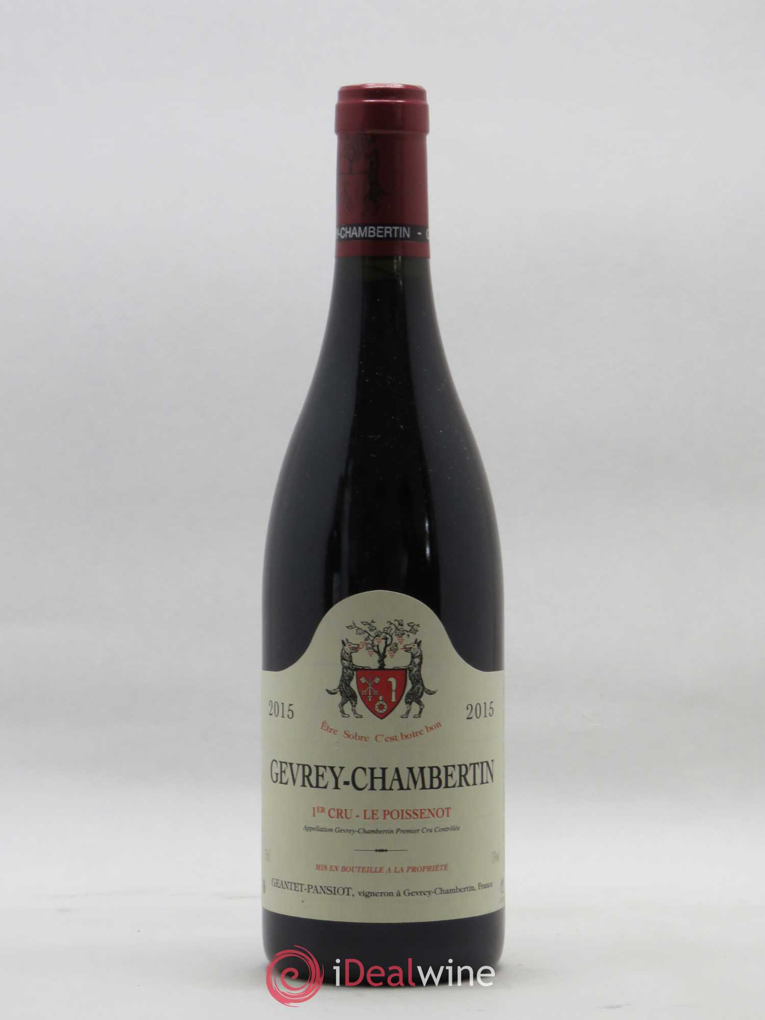 Gevrey-Chambertin 1er Cru Le Poissenot Geantet-Pansiot 2015 - Lot de 1 bouteille - 0