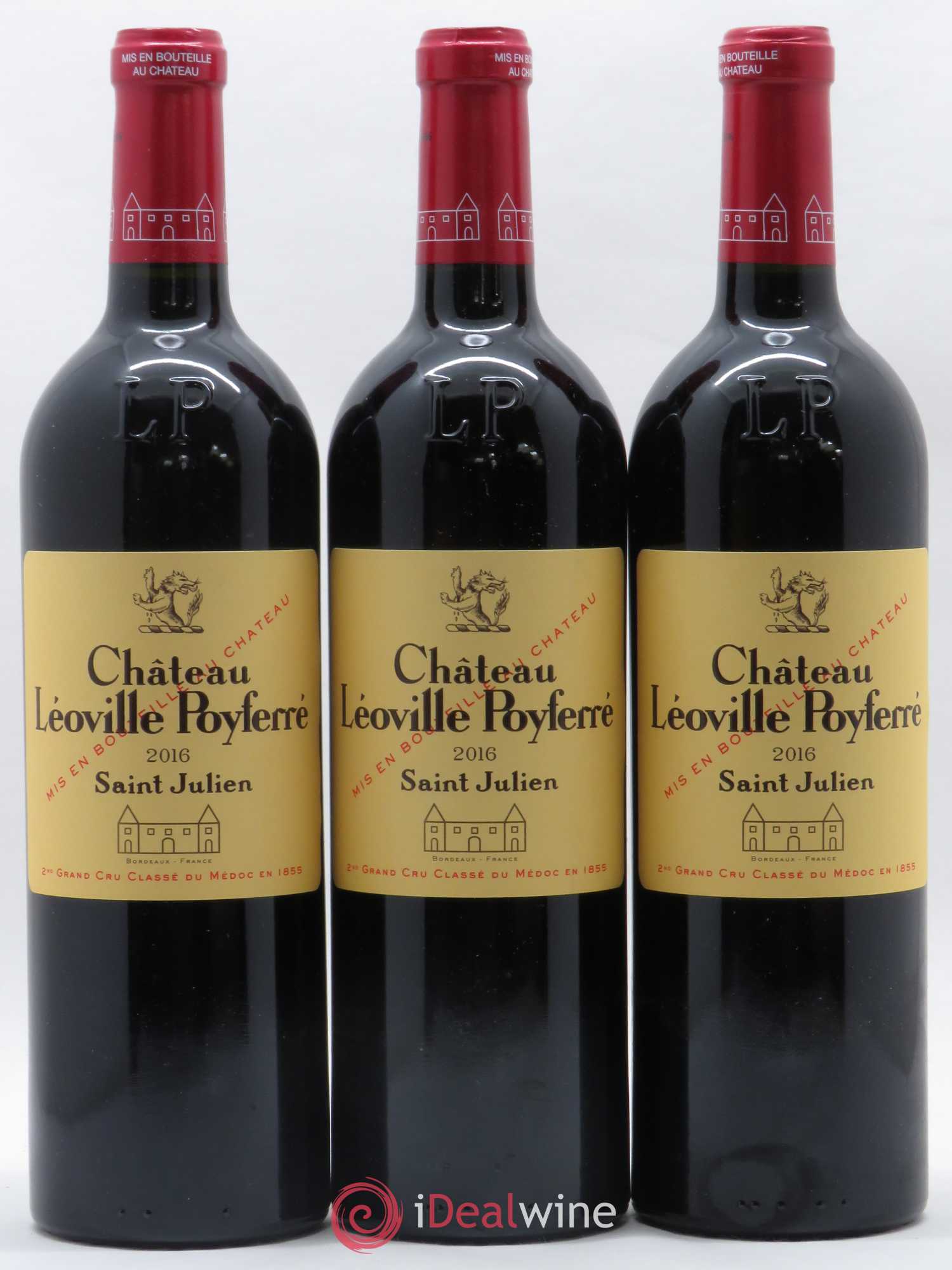 Château Léoville Poyferré 2ème Grand Cru Classé 2016 - Lot de 3 bouteilles - 0