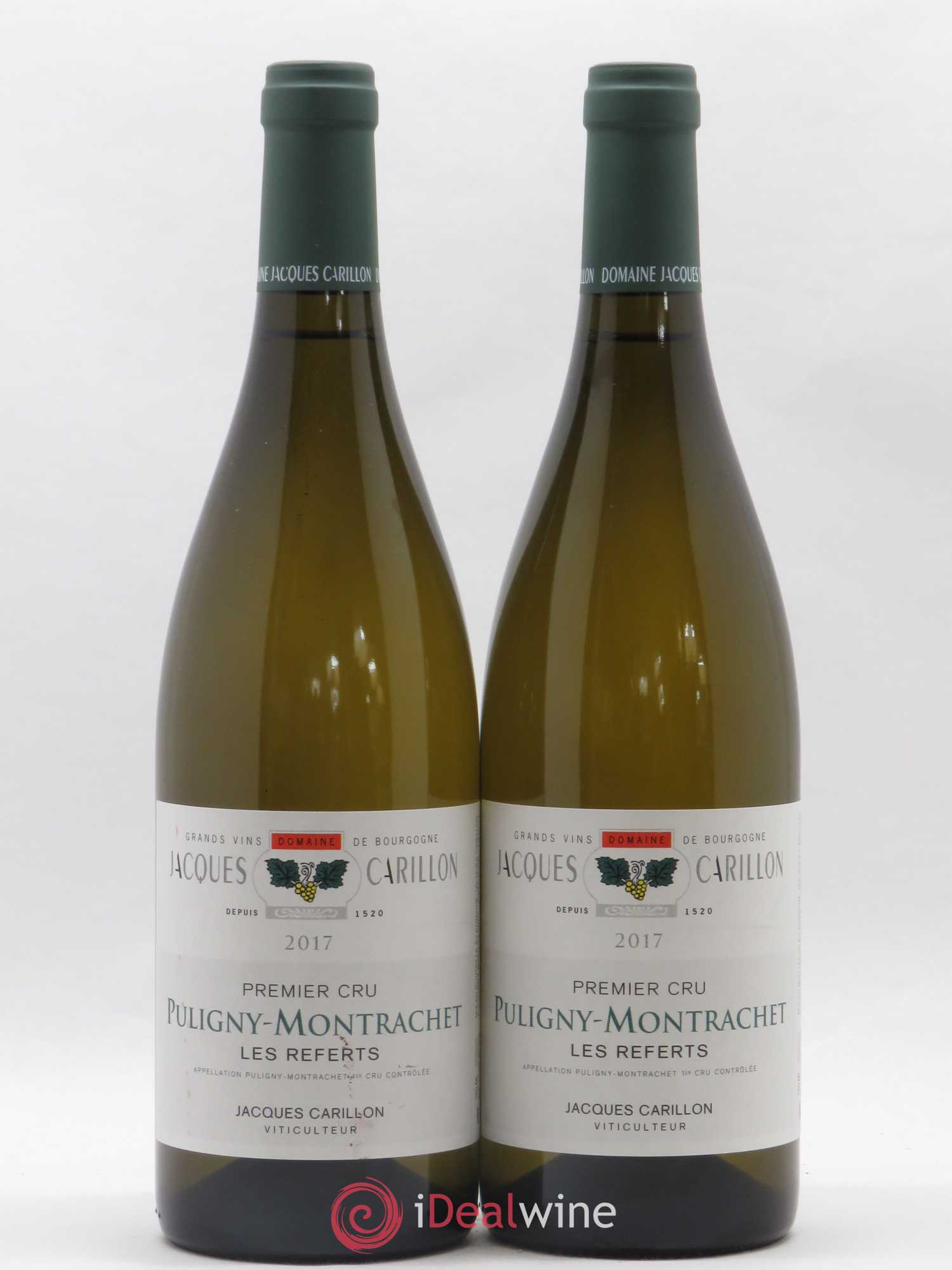 Puligny-Montrachet 1er Cru Les Referts Jacques Carillon (Domaine) 2017 - Lot de 2 bouteilles - 0