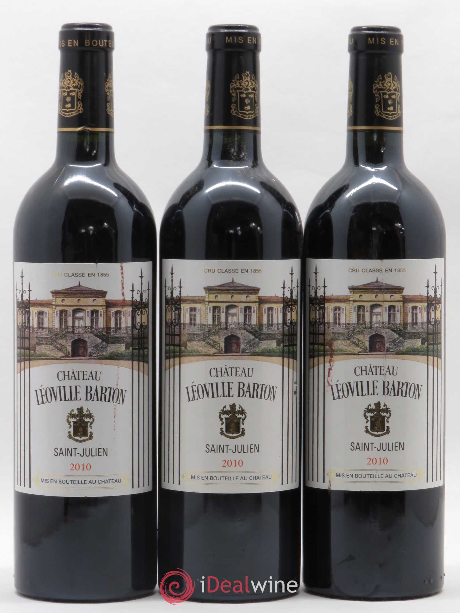 Château Léoville Barton 2ème Grand Cru Classé 2010 - Lot de 3 bouteilles - 0