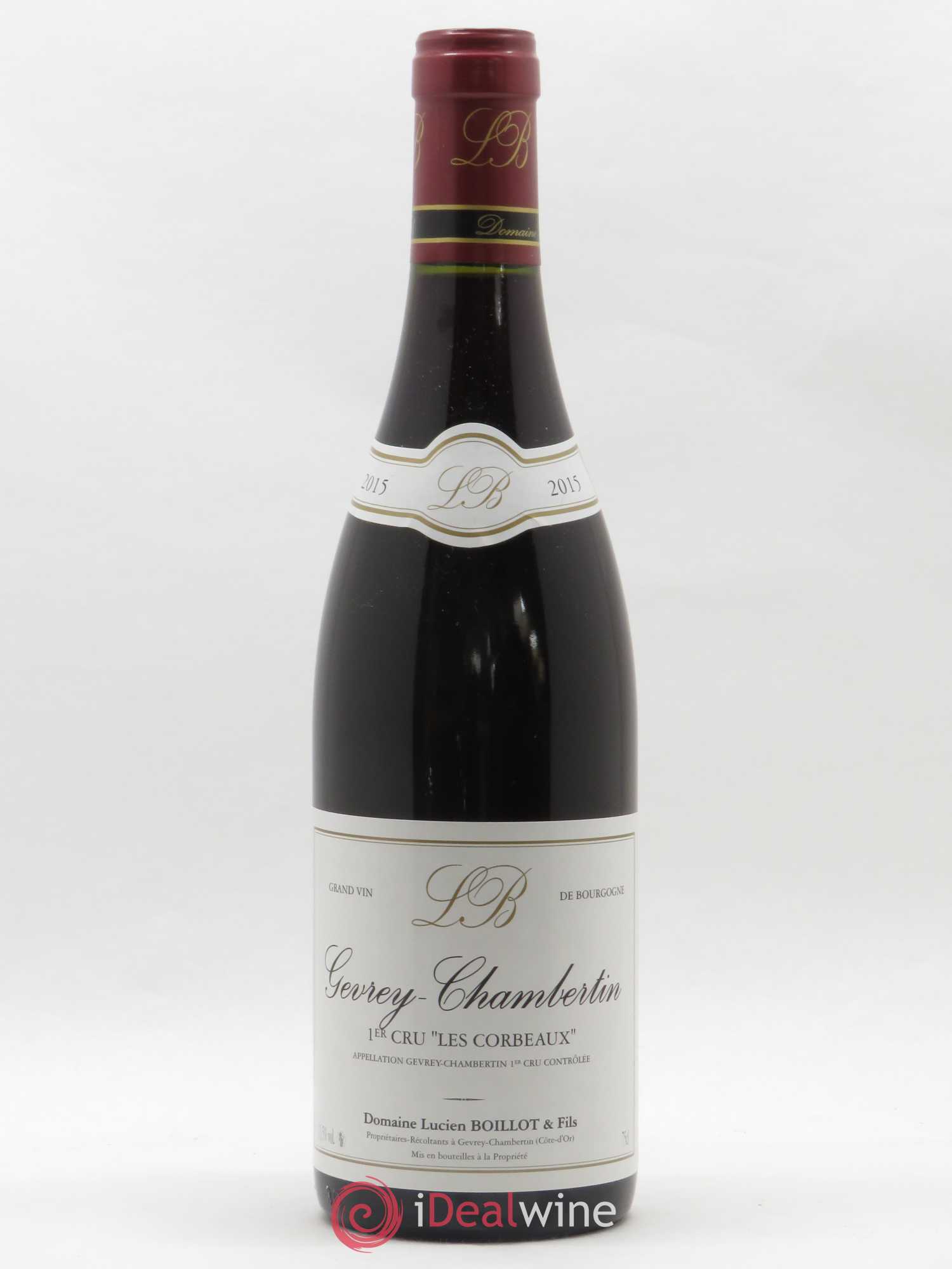Gevrey-Chambertin 1er Cru Les Corbeaux Lucien Boillot & Fils (Domaine) 2015 - Lot de 1 bouteille - 0