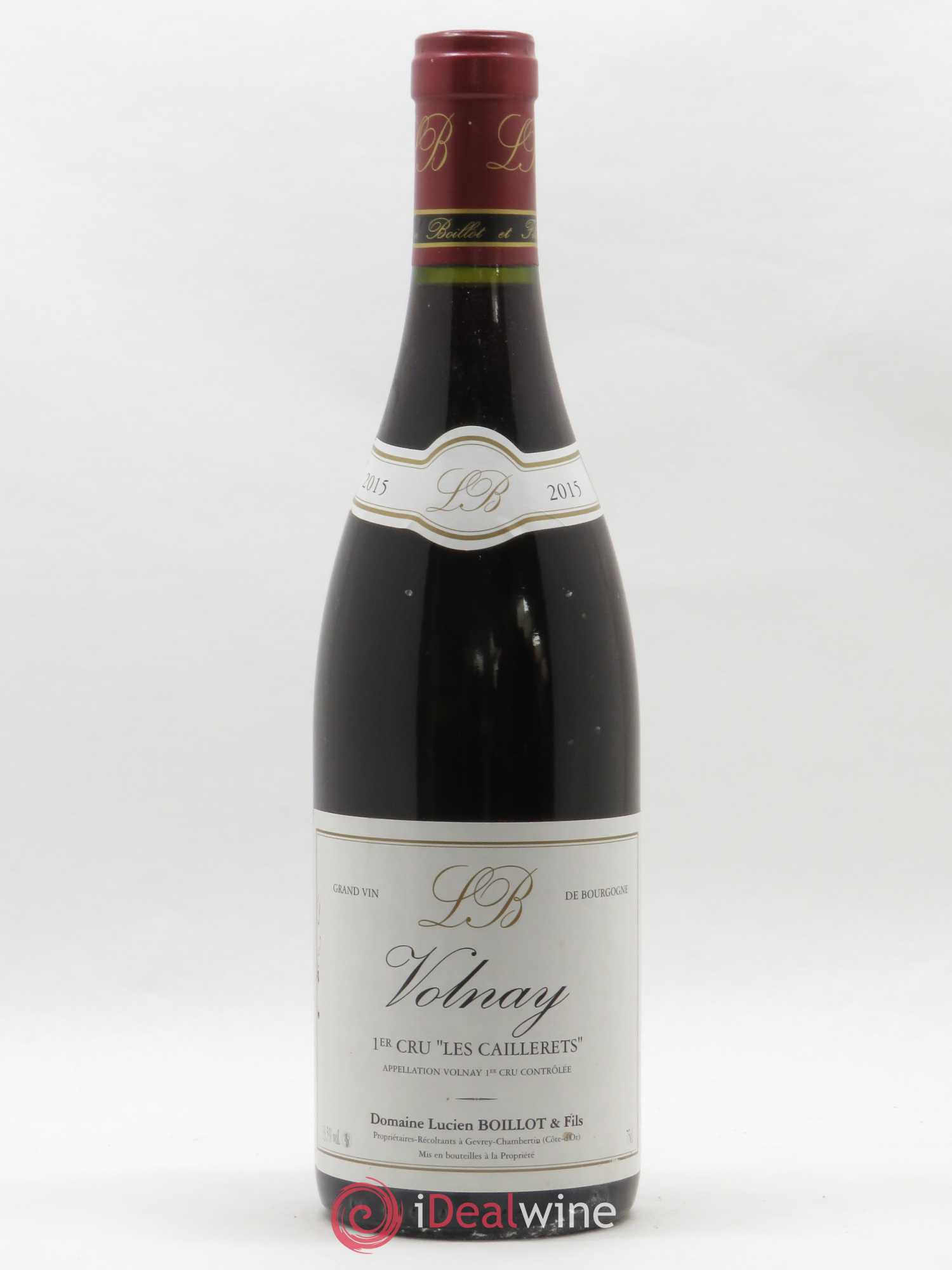 Volnay 1er Cru Les Caillerets Lucien Boillot & Fils (Domaine) 2015 - Lot de 1 bouteille - 0