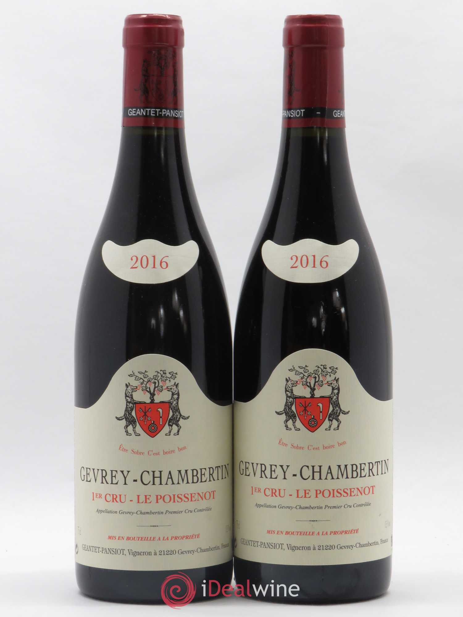 Gevrey-Chambertin 1er Cru Le Poissenot Geantet-Pansiot 2016 - Lot de 2 bouteilles - 0