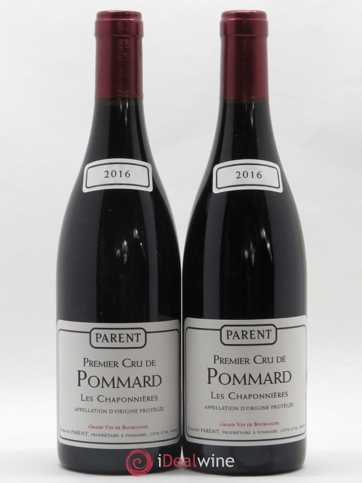Pommard 1er Cru Les Chaponnières Parent (Domaine) 2016 - Lot de 2 bouteilles - 0