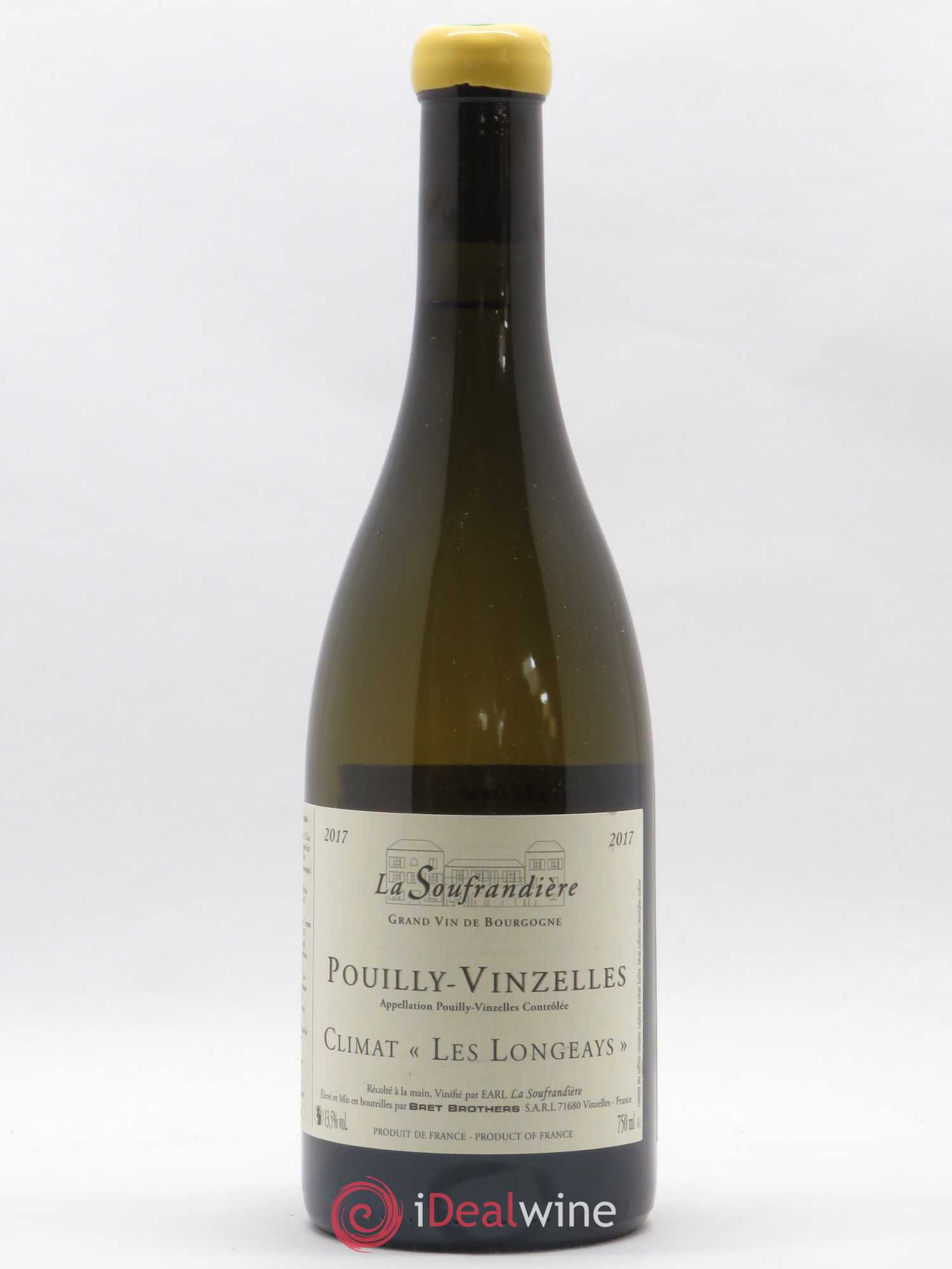 Pouilly-Vinzelles Les Longeays La Soufrandière - Bret Brothers 2017 - Lot de 1 bouteille - 0