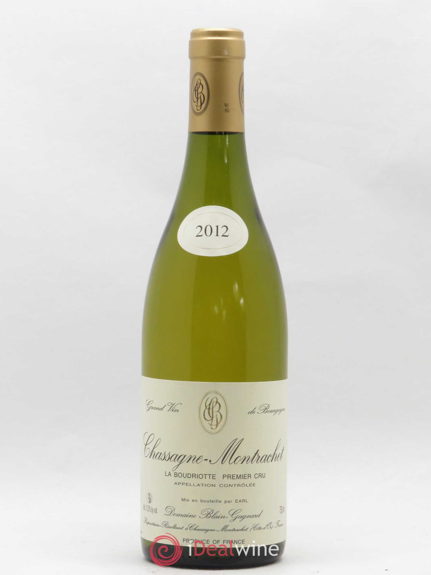 Chassagne-Montrachet 1er Cru La Boudriotte Blain-Gagnard (Domaine) 2012 - Lot de 1 bouteille - 0
