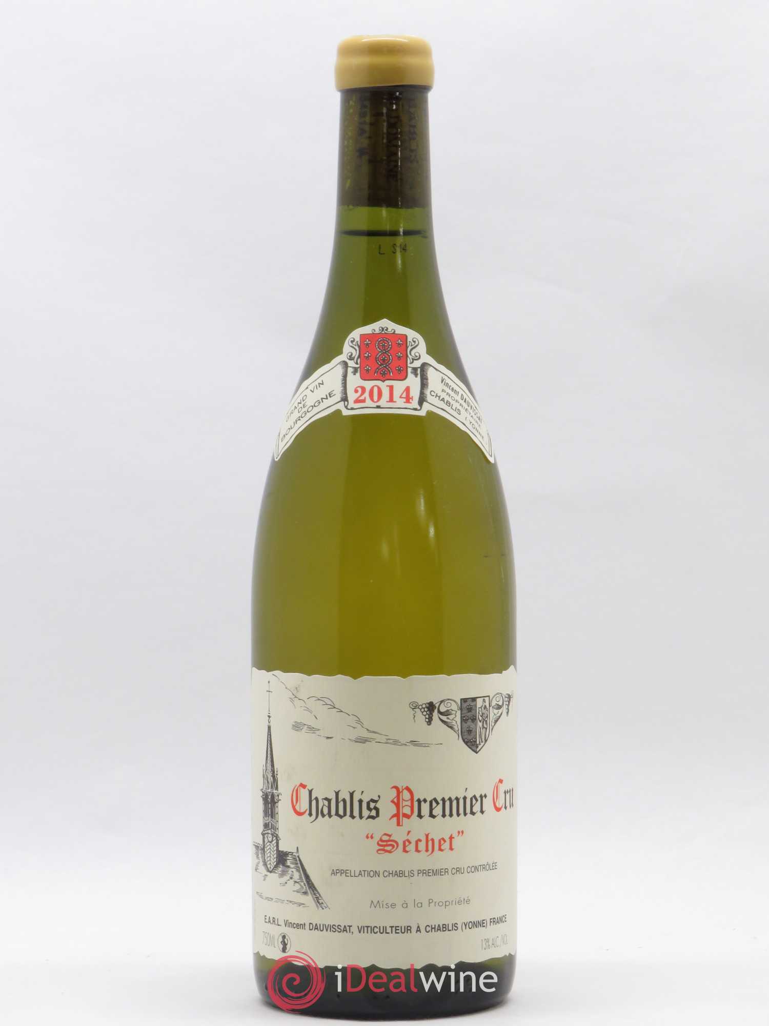 Chablis 1er Cru Séchet Vincent Dauvissat (Domaine) 2014 - Lot de 1 bouteille - 0