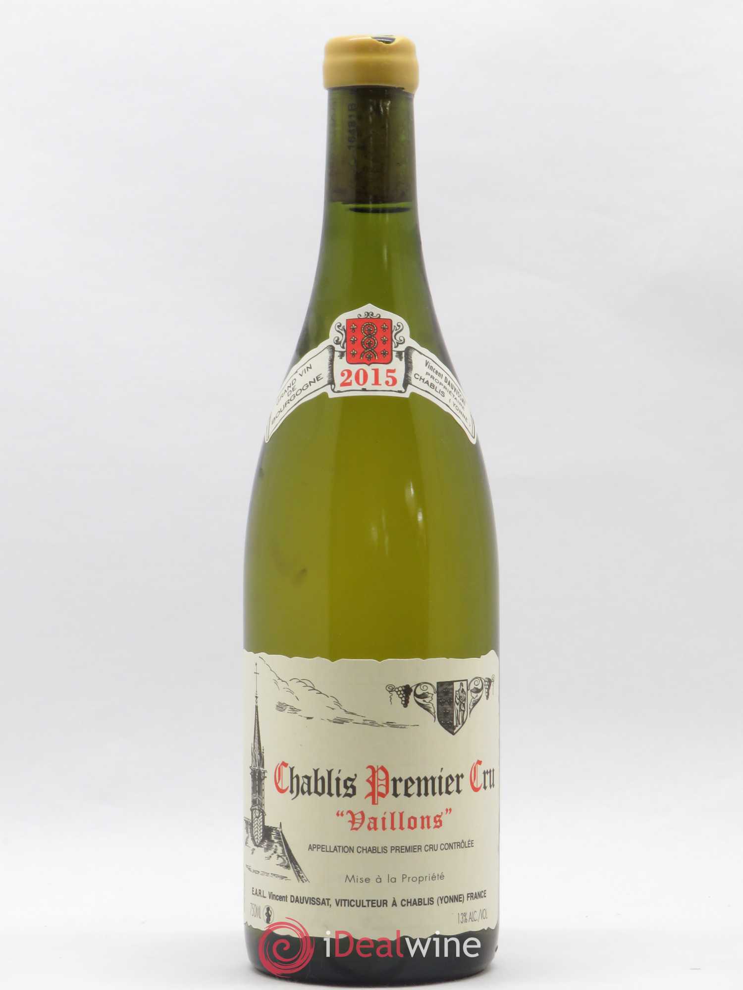 Chablis 1er Cru Vaillons Vincent Dauvissat (Domaine) 2015 - Lot de 1 bouteille - 0