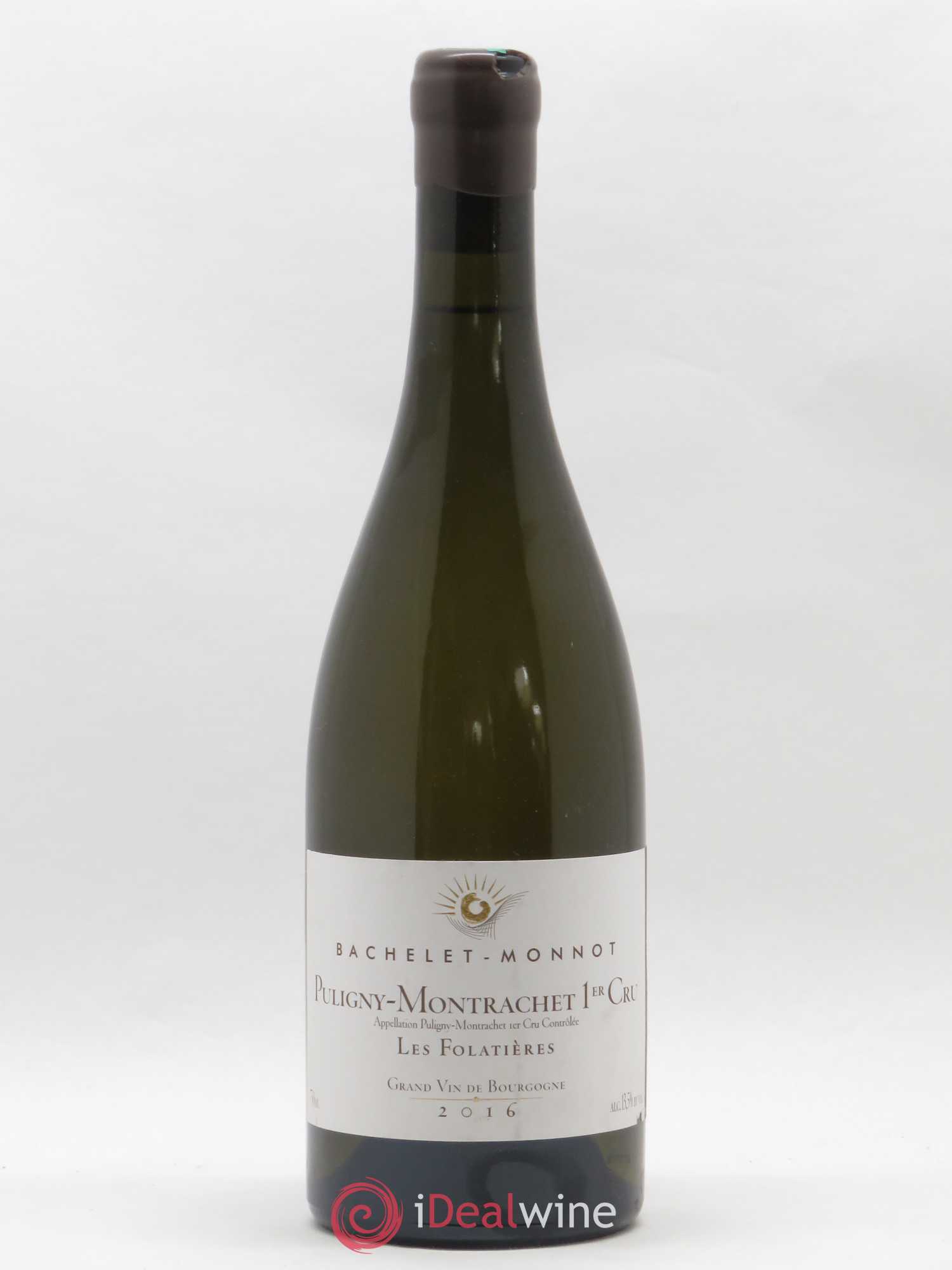 Puligny-Montrachet 1er Cru Les Folatières Bachelet-Monnot 2016 - Lot de 1 bouteille - 0
