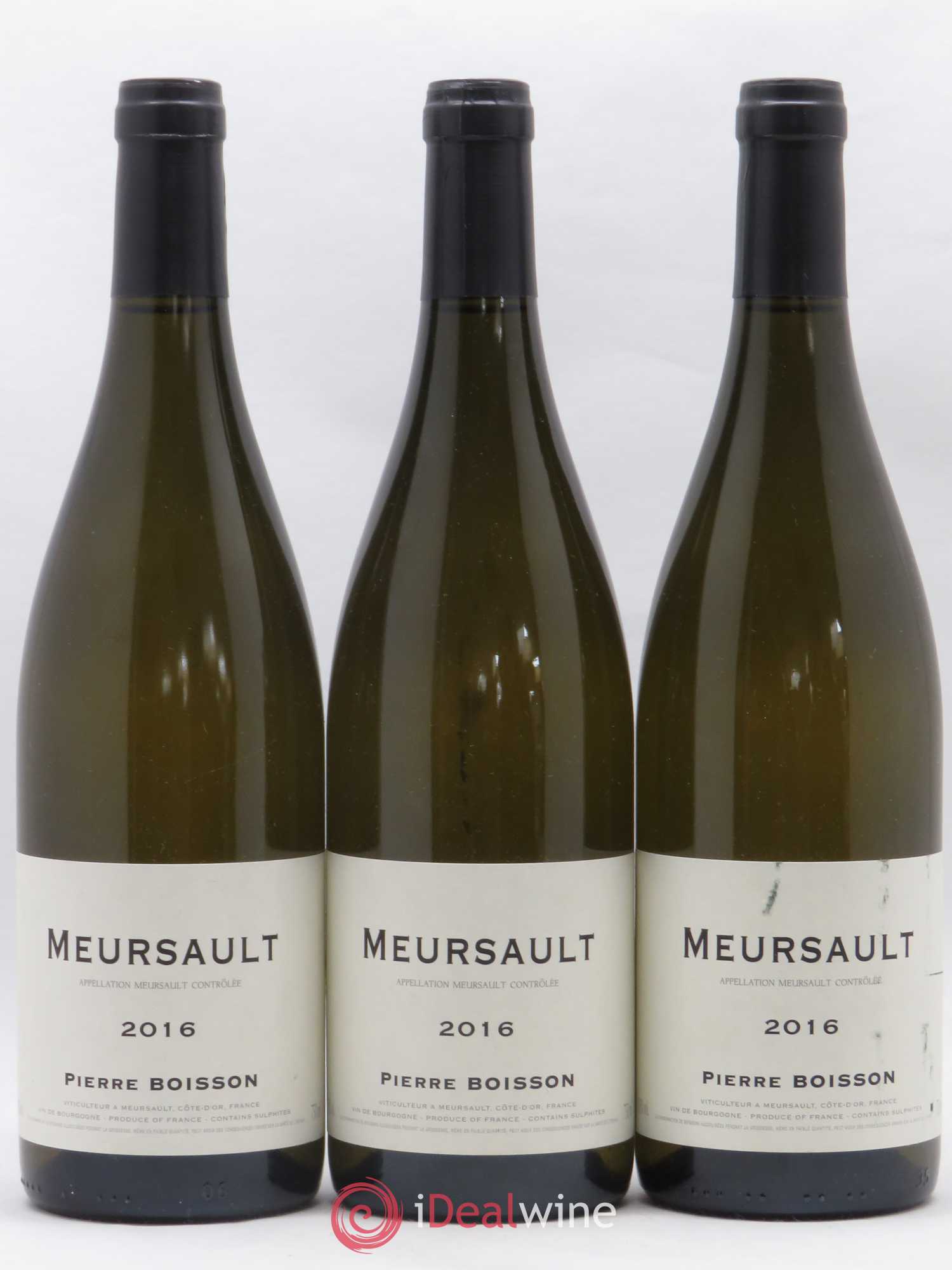 Meursault Pierre Boisson (Domaine) 2016 - Lot de 3 bouteilles - 0