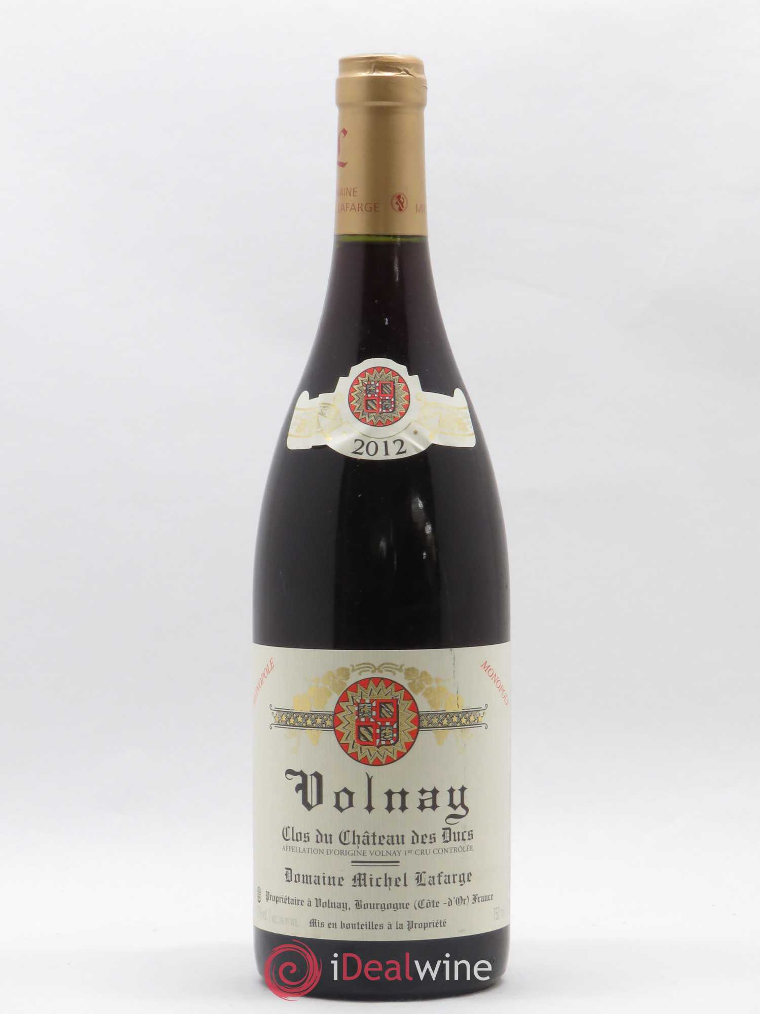 Volnay 1er Cru Clos du Château des Ducs Lafarge (Domaine) 2012 - Lot de 1 bouteille - 0