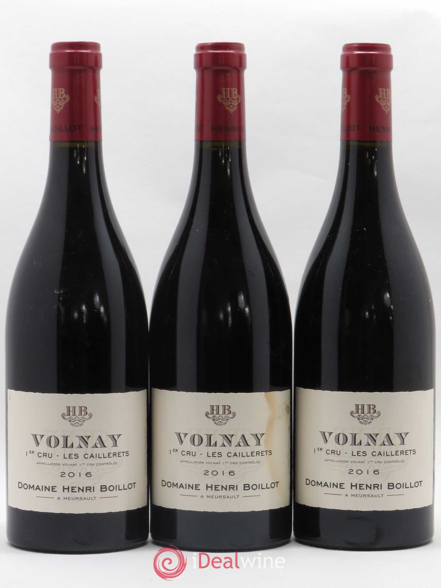 Volnay 1er Cru Les Caillerets Henri Boillot (Domaine) 2016 - Lotto di 3 bottiglie - 0