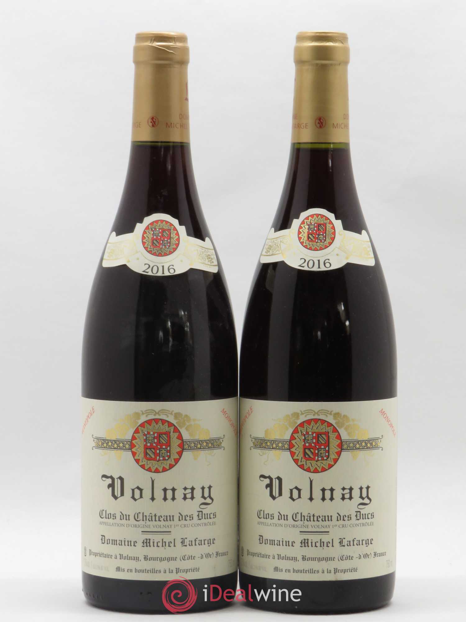 Volnay 1er Cru Clos du Château des Ducs Lafarge (Domaine) 2016 - Lot de 2 bouteilles - 0