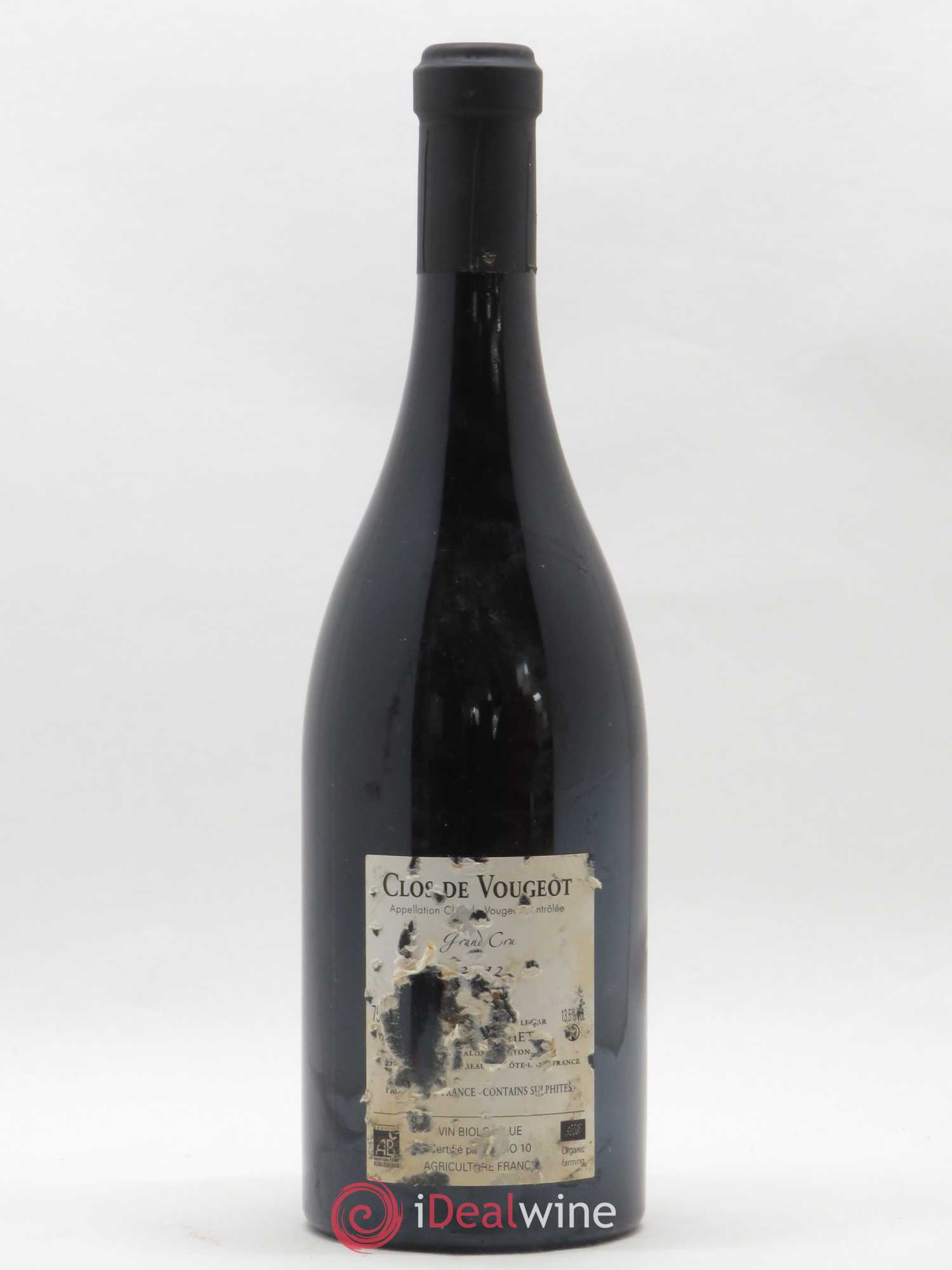 Clos de Vougeot Grand Cru Sylvain Loichet 2012 - Lot de 1 bouteille - 1