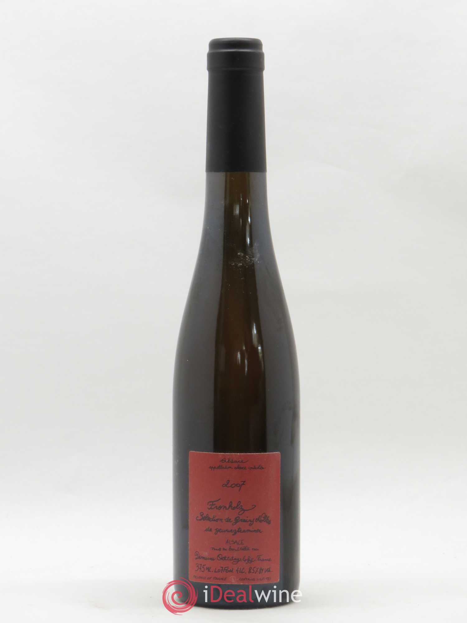Gewurztraminer Sélection de Grains Nobles Fronholz Domaine Ostertag 2007 - Lotto di 1 mezza bottiglia - 0