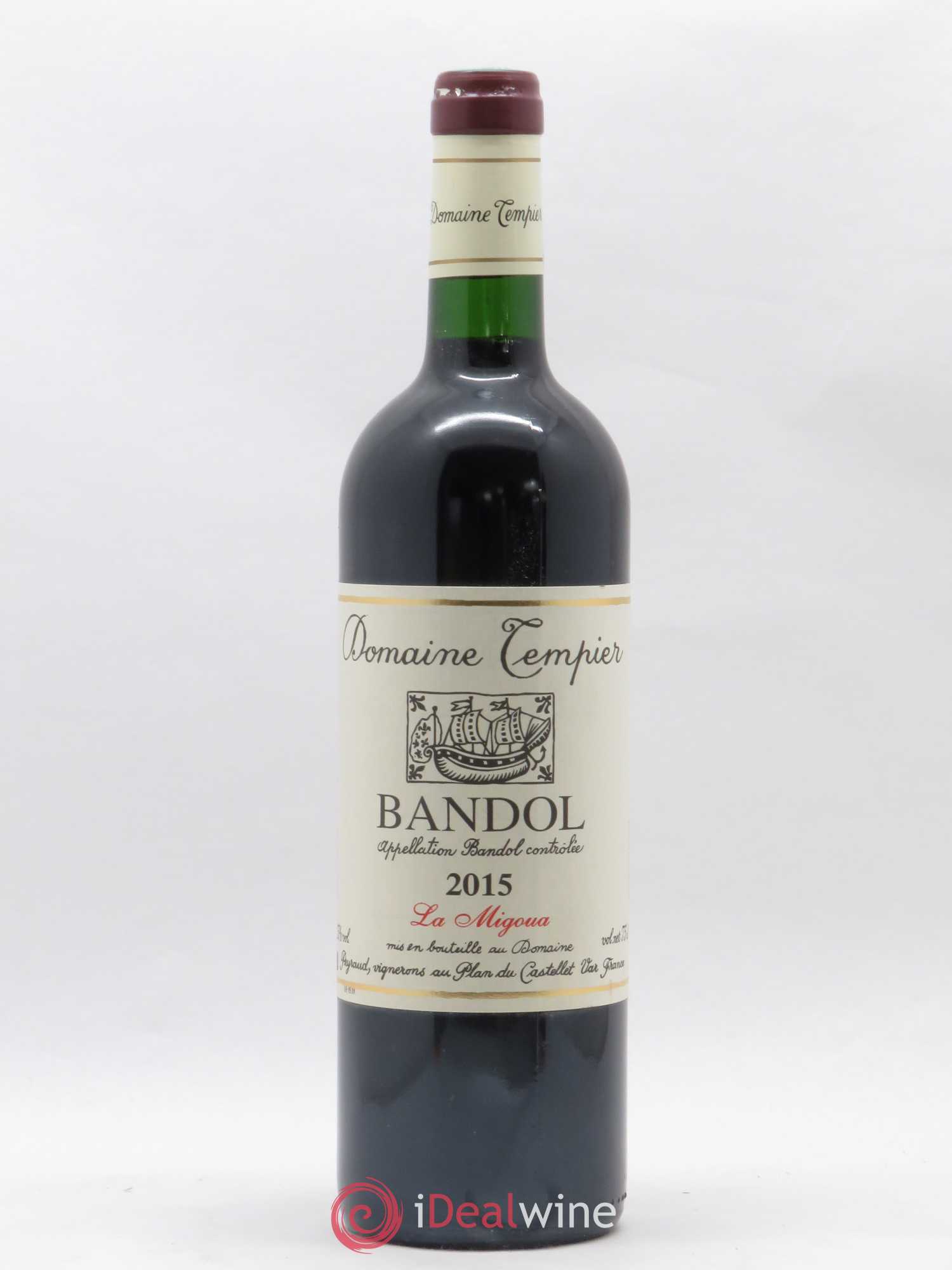 Bandol Domaine Tempier Cuvée La Migoua Famille Peyraud 2015 - Lot de 1 bouteille - 0