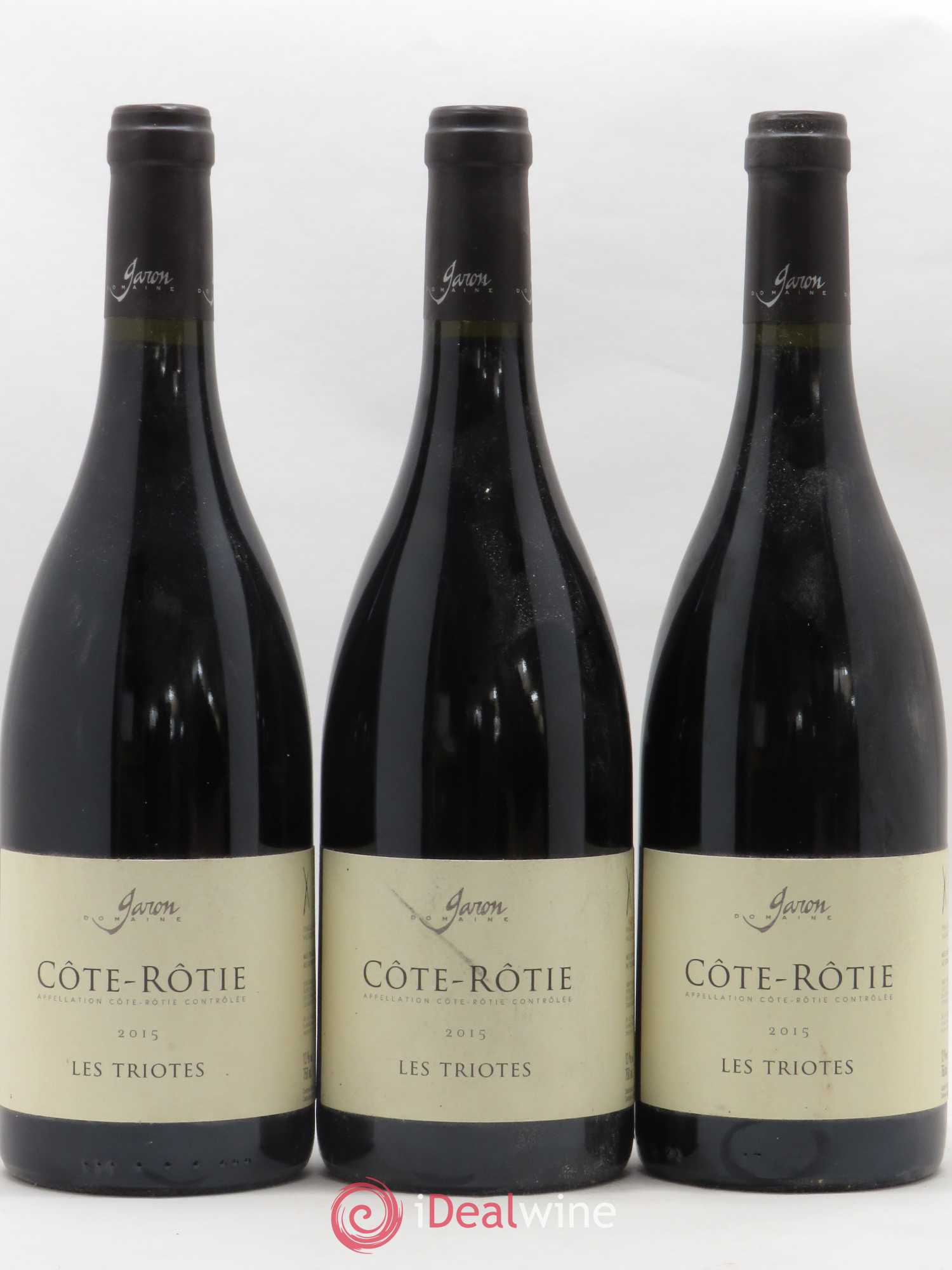 Côte-Rôtie Les Triotes Domaine Garon 2015 - Posten von 3 Flaschen - 0