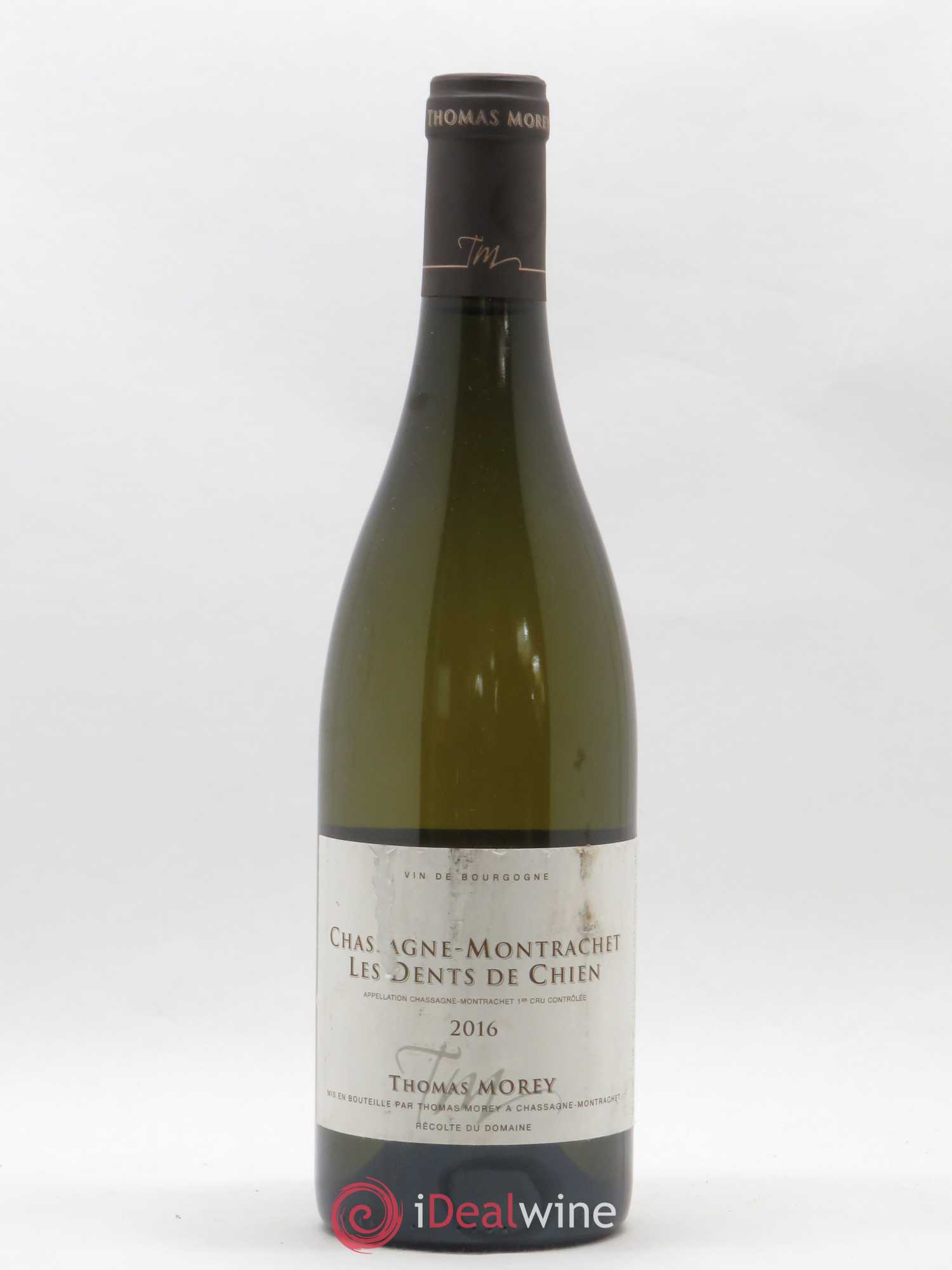 Chassagne-Montrachet 1er Cru Les Dents de Chien Thomas Morey 2016 - Lot de 1 bouteille - 0