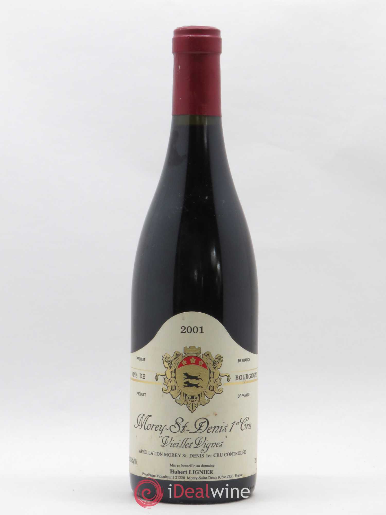 Morey-Saint-Denis 1er Cru Vieilles Vignes Hubert Lignier (Domaine) 2001 - Lot de 1 bouteille - 0