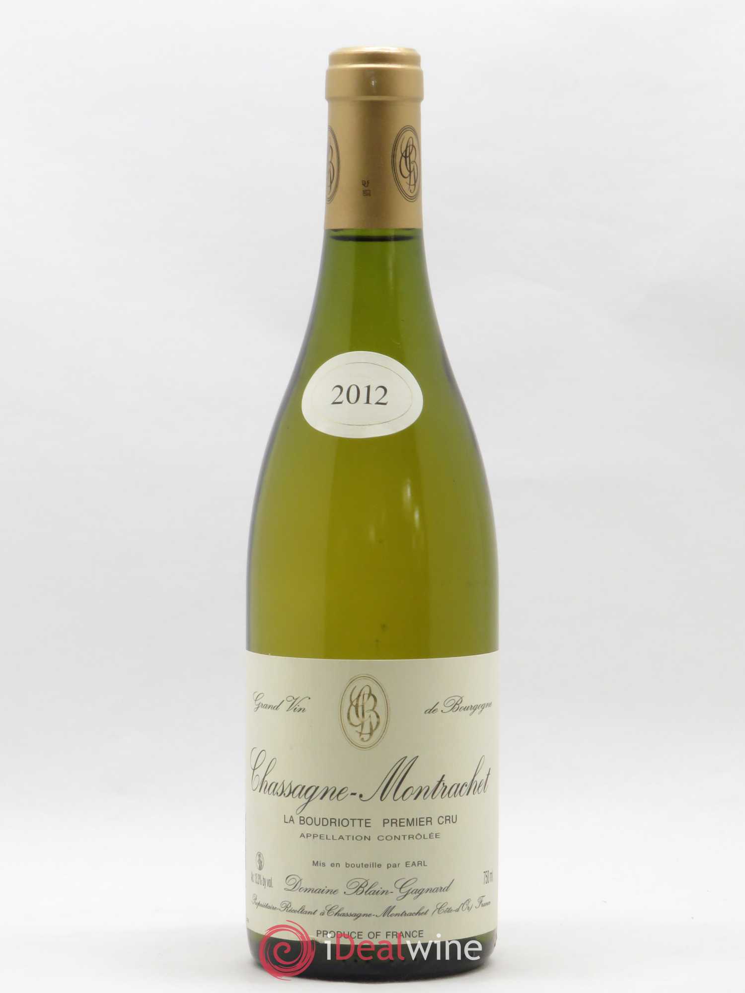 Chassagne-Montrachet 1er Cru La Boudriotte Blain-Gagnard (Domaine) 2012 - Lot de 1 bouteille - 0