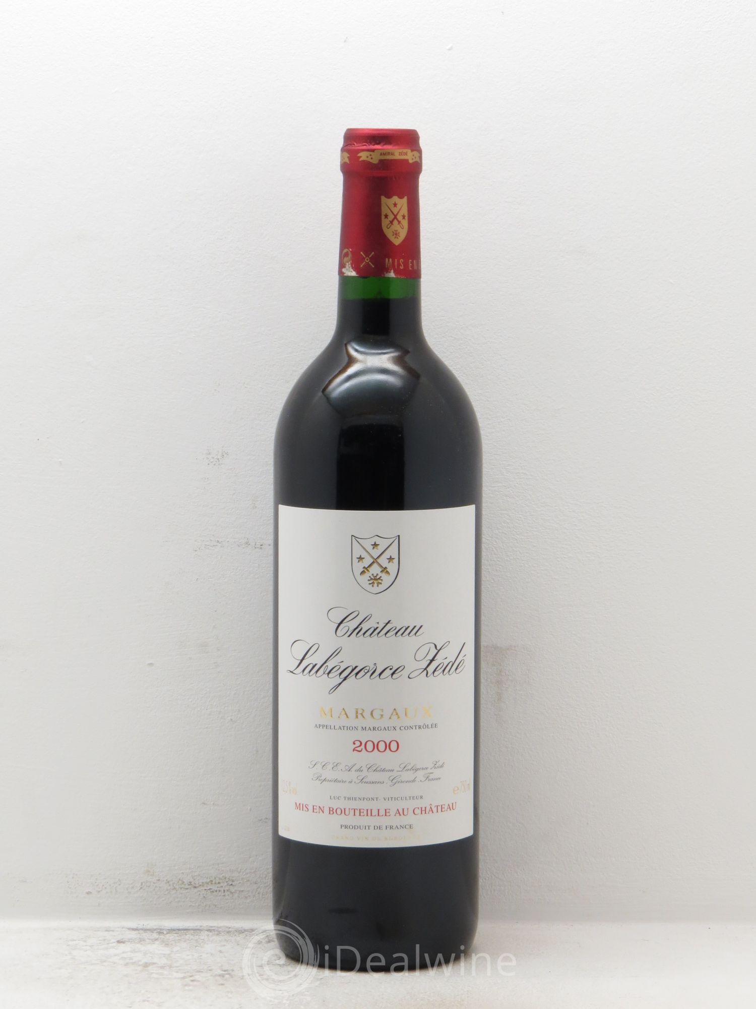 Château Labegorce Zédé Cru Bourgeois 2000 - Lot de 1 bouteille - 0