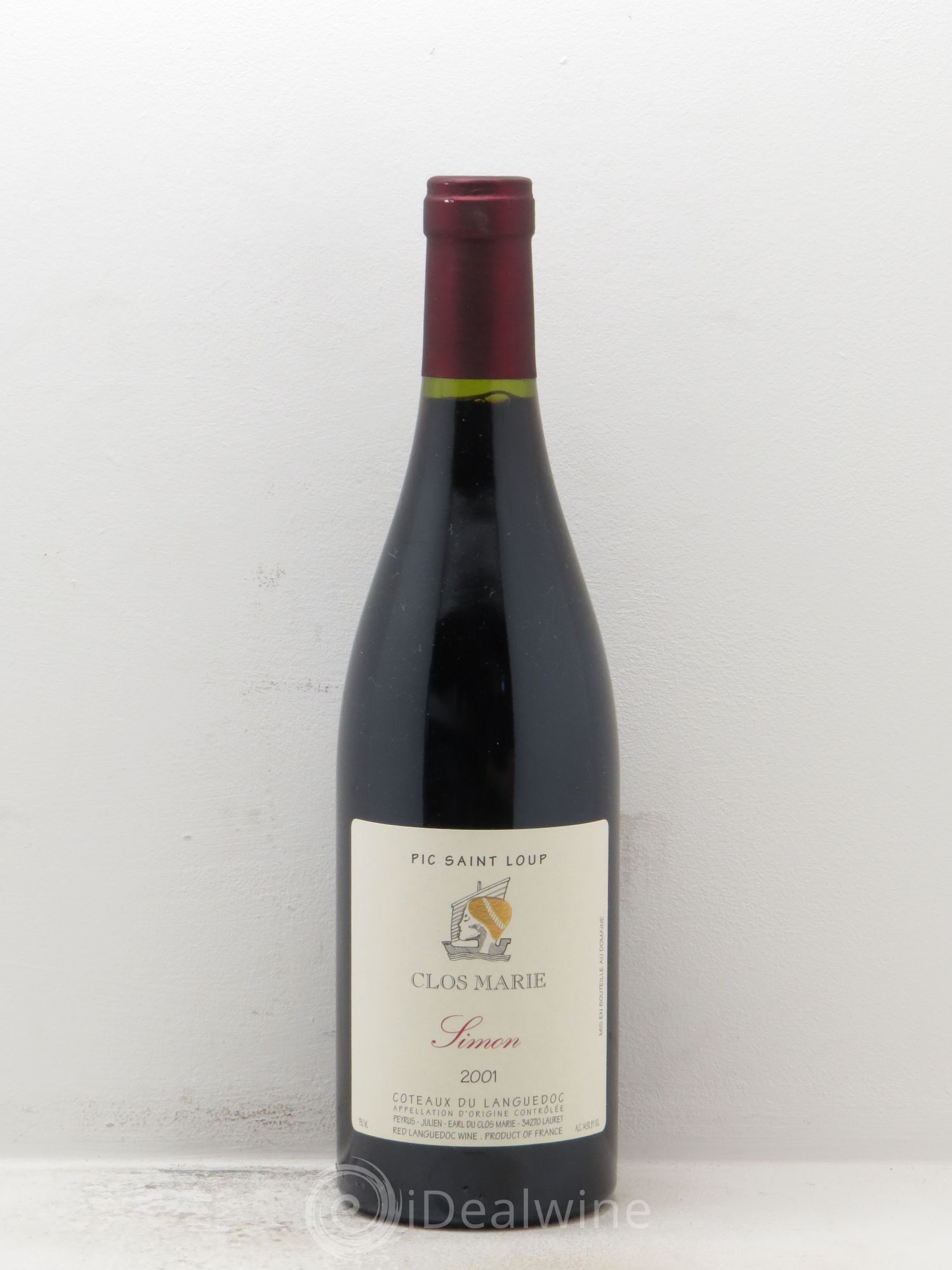 Coteaux du Languedoc Clos Marie Simon Pic Saint Loup 2001 - Posten von 6 Flaschen - 0