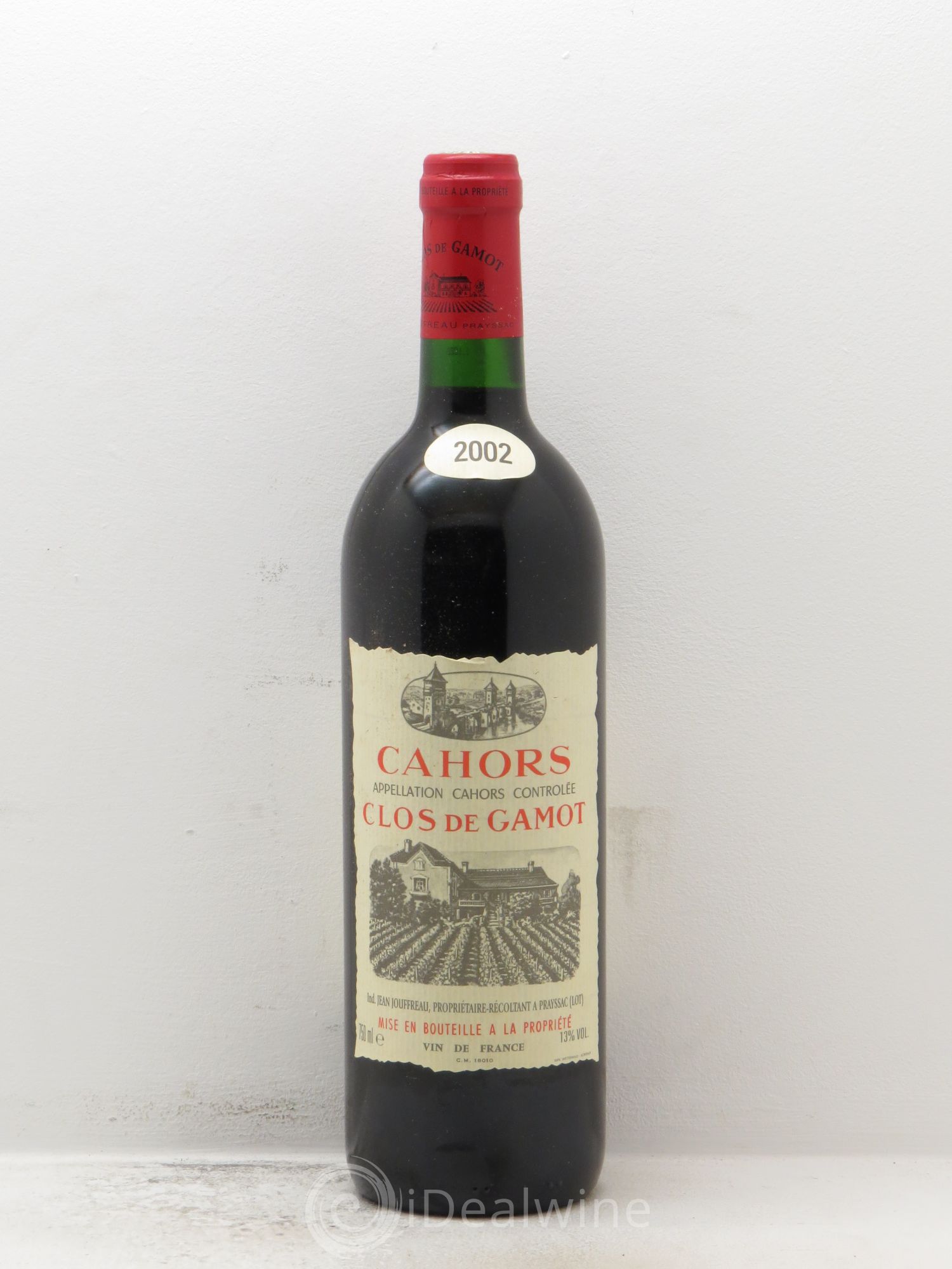 Cahors Clos de Gamot 2002 - Lot de 6 bouteilles - 0