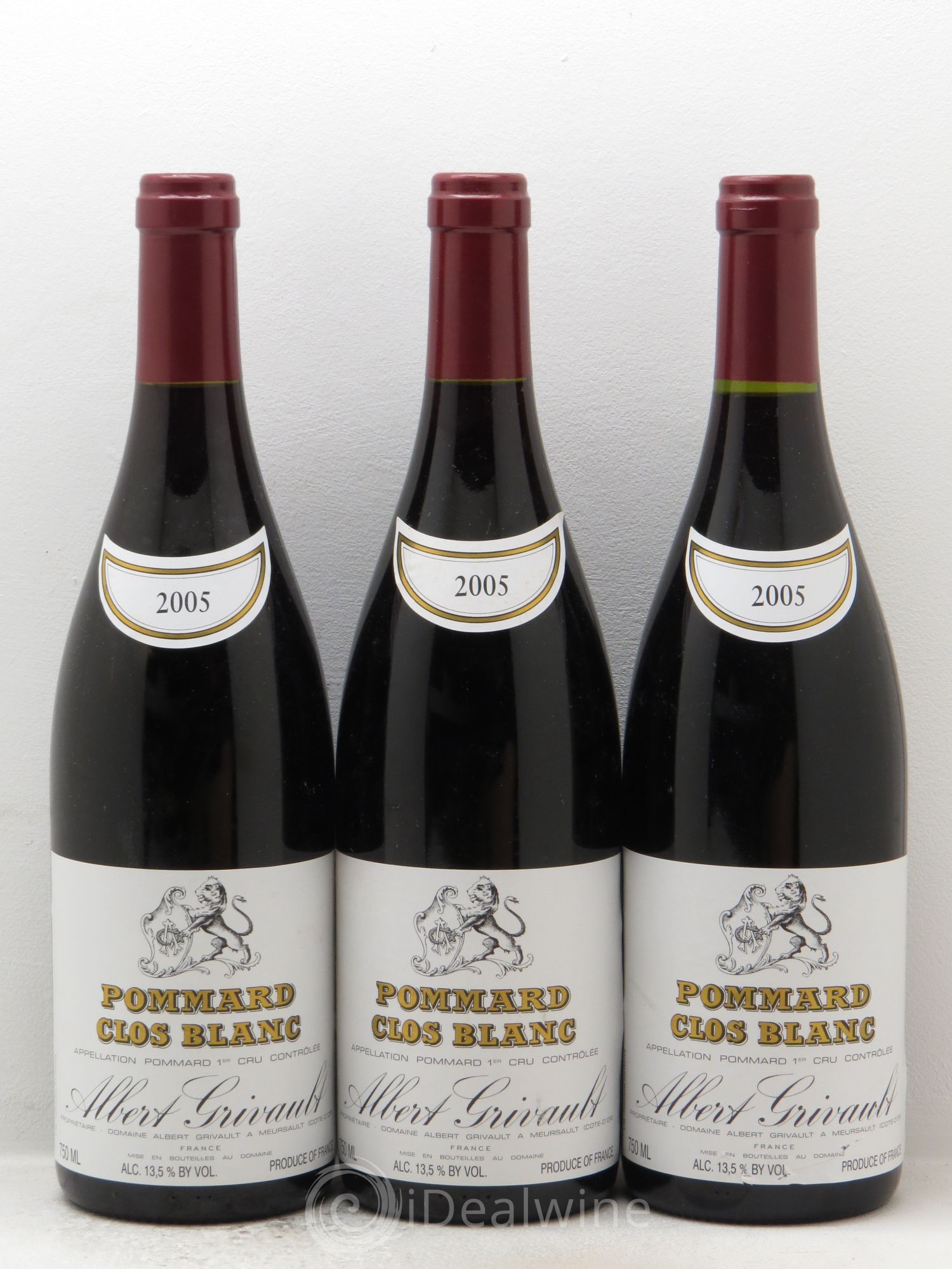 Pommard 1er Cru A.Grivault 2005 - Lot de 3 bouteilles - 0