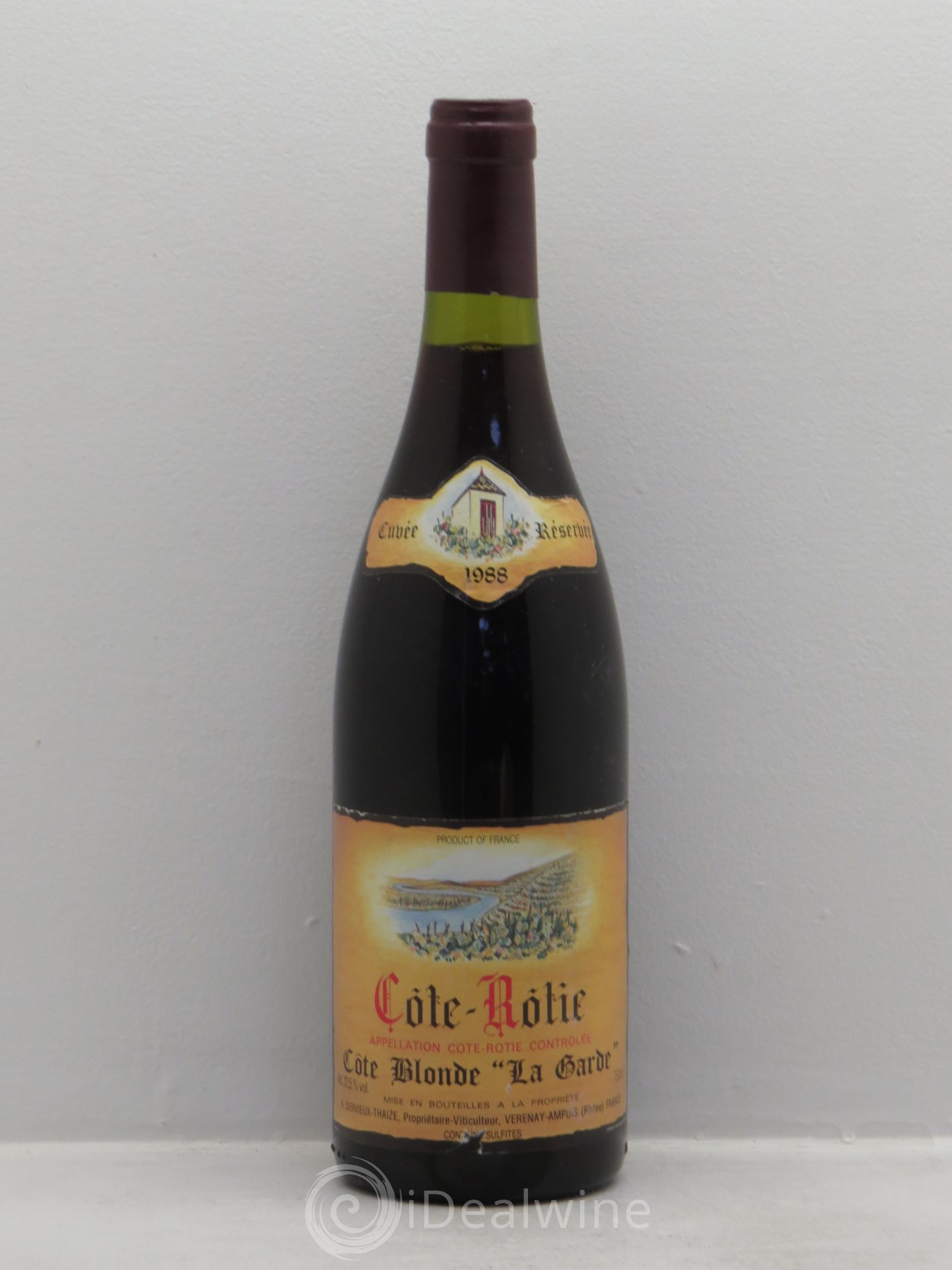 Côte-Rôtie Côte Blonde -La Garde -Cuvée réservée 1988 - Posten von 1 Flasche - 0