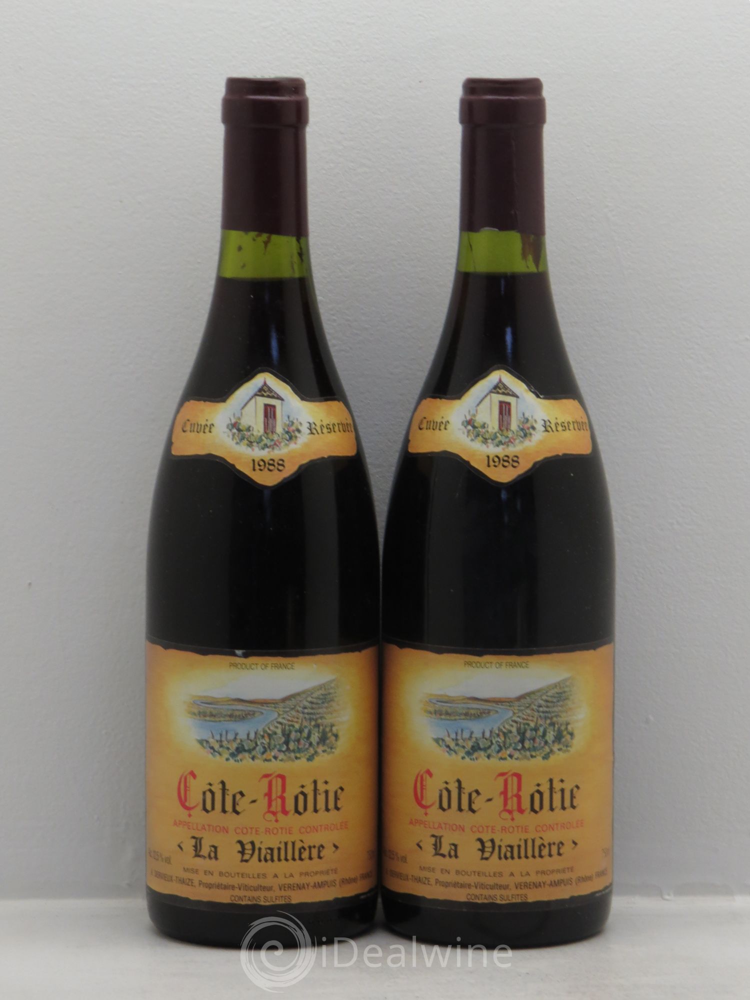 Côte-Rôtie La Viallière -Cuvée réservée 1988 - Posten von 2 Flaschen - 0