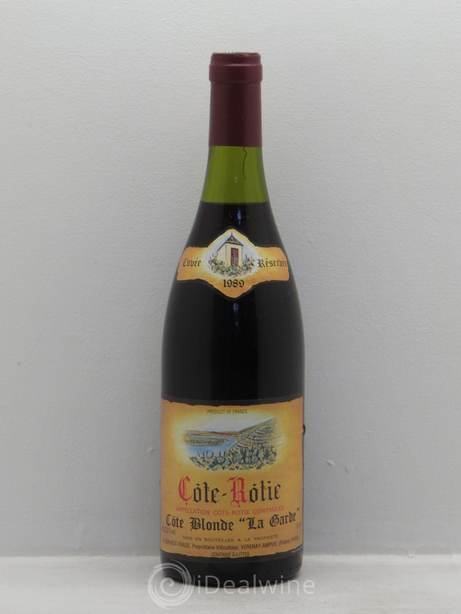 Côte-Rôtie Côte Blonde -La Garde -Cuvée réservée 1989 - Posten von 1 Flasche - 0