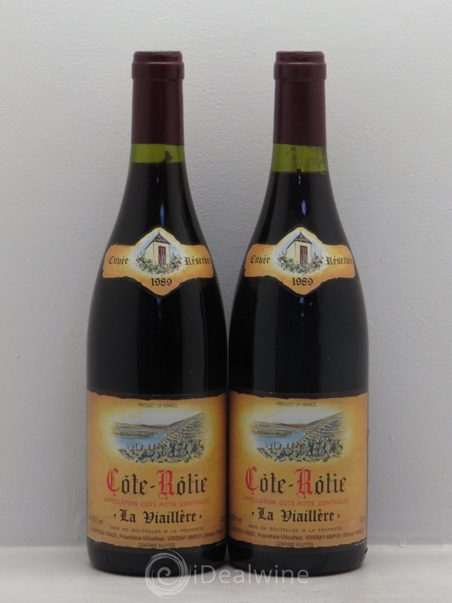Côte-Rôtie La Viallière -Cuvée réservée 1989 - Posten von 2 Flaschen - 0