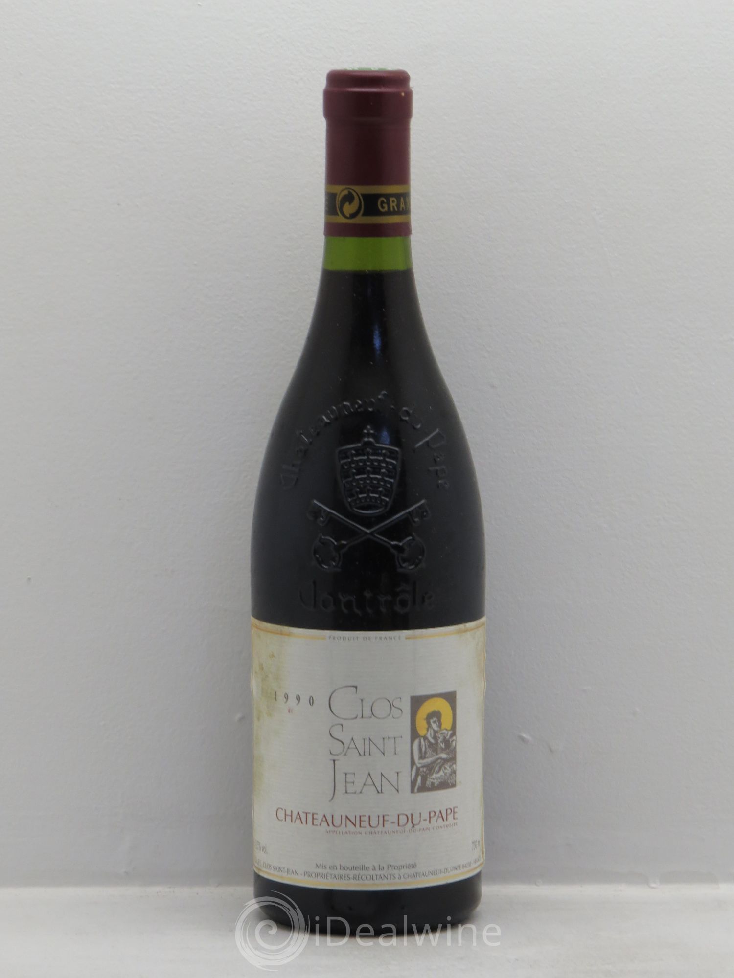 Châteauneuf-du-Pape Clos Saint-Jean Pascal et Vincent Maurel 1990 - Lot de 1 bouteille - 0