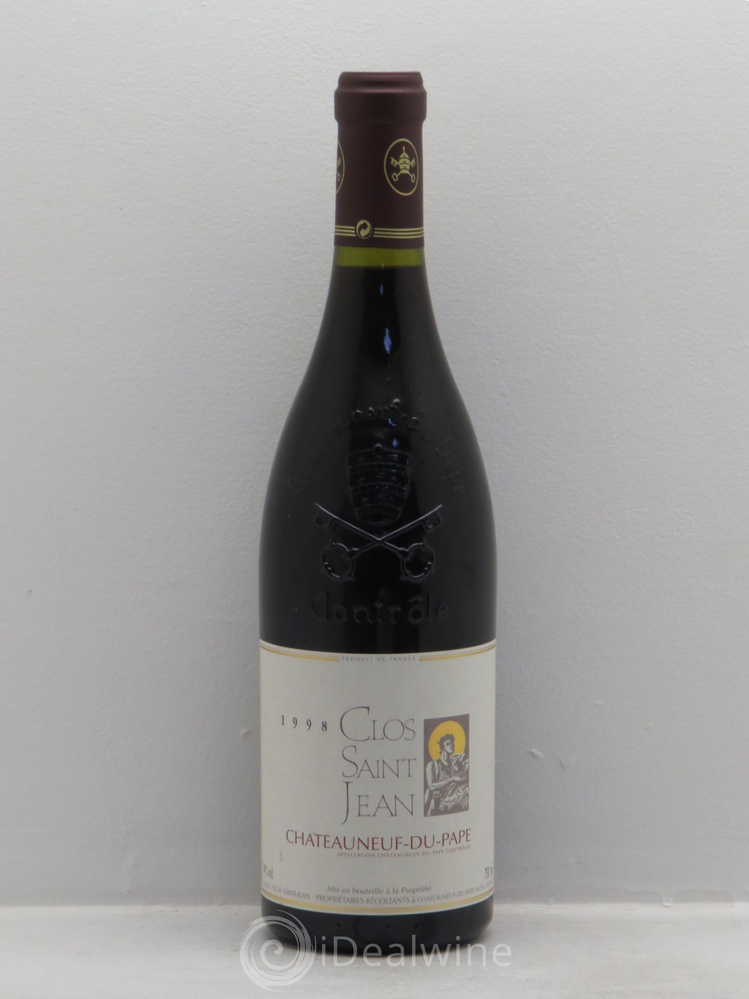 Châteauneuf-du-Pape Clos Saint-Jean Pascal et Vincent Maurel 1998 - Lot de 1 bouteille - 0