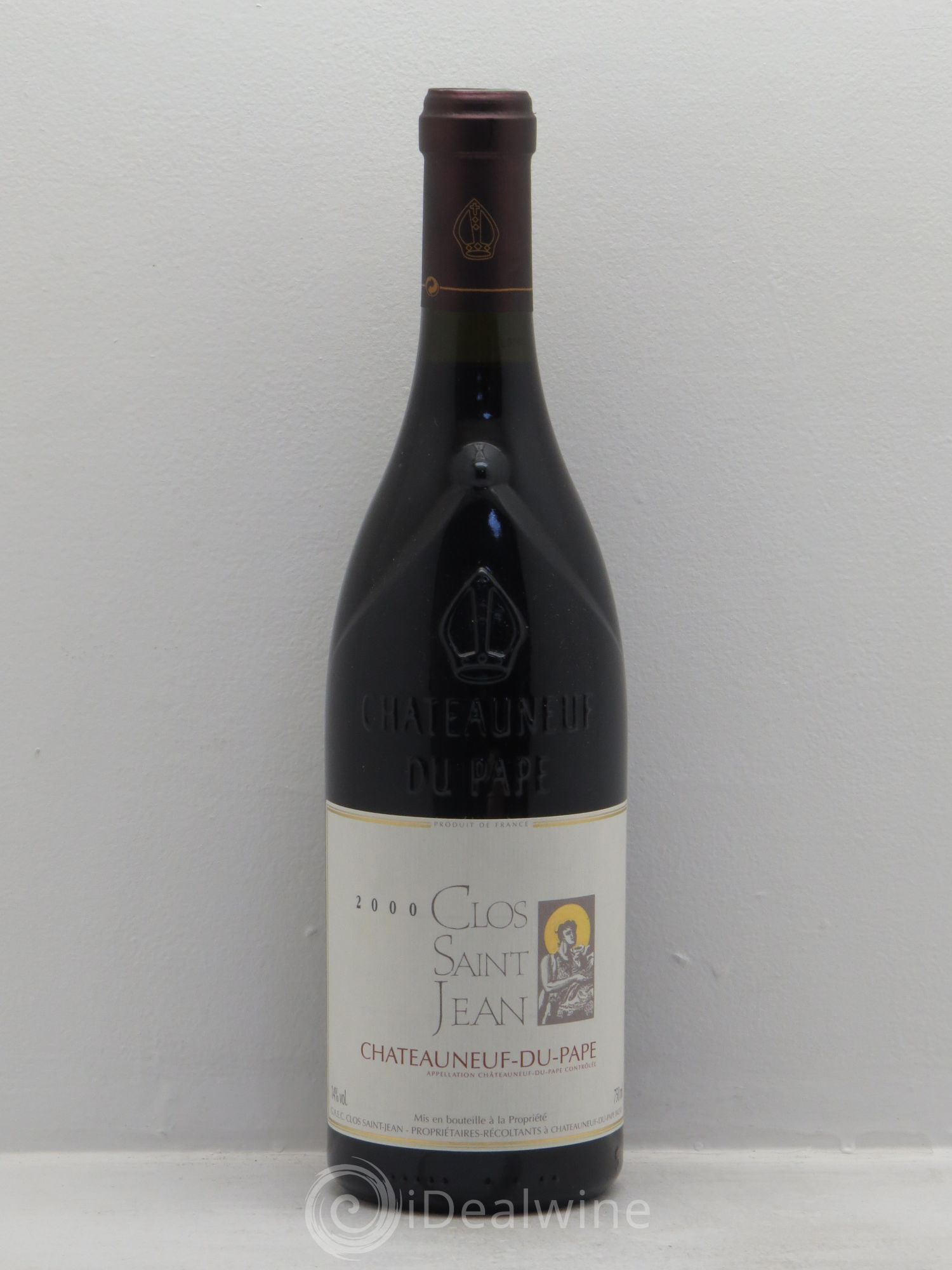 Châteauneuf-du-Pape Clos Saint-Jean Pascal et Vincent Maurel 2000 - Lot de 6 bouteilles - 0
