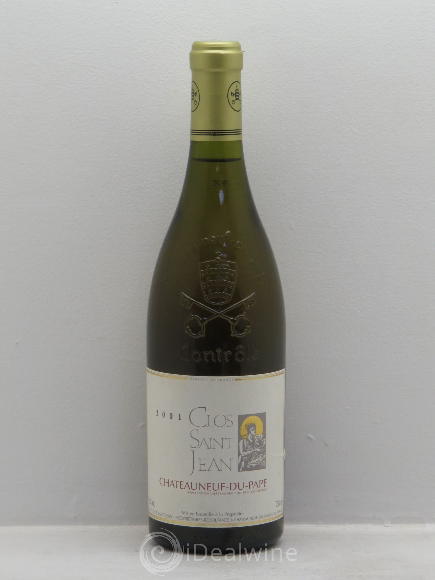 Châteauneuf-du-Pape Clos Saint-Jean Pascal et Vincent Maurel 2001 - Posten von 6 Flaschen - 0