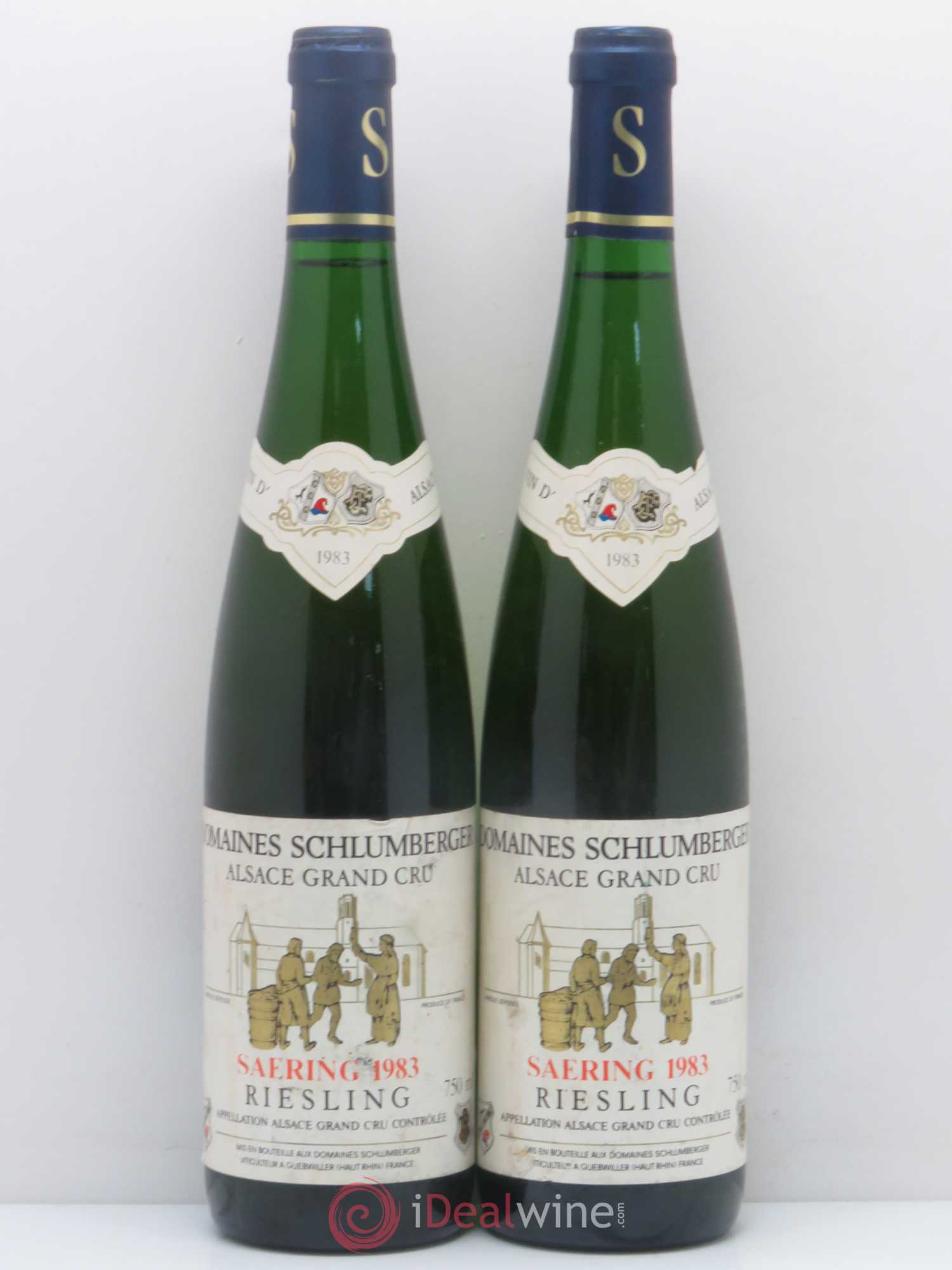 Riesling Grand Cru Saering Domaine Schlumberger 1983 - Lot de 2 bouteilles - 0