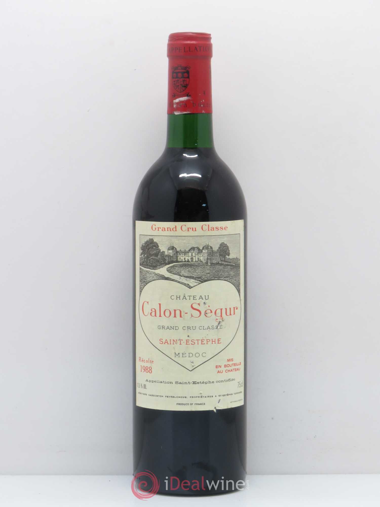 Château Calon Ségur 3ème Grand Cru Classé 1988 - Lot de 1 bouteille - 0