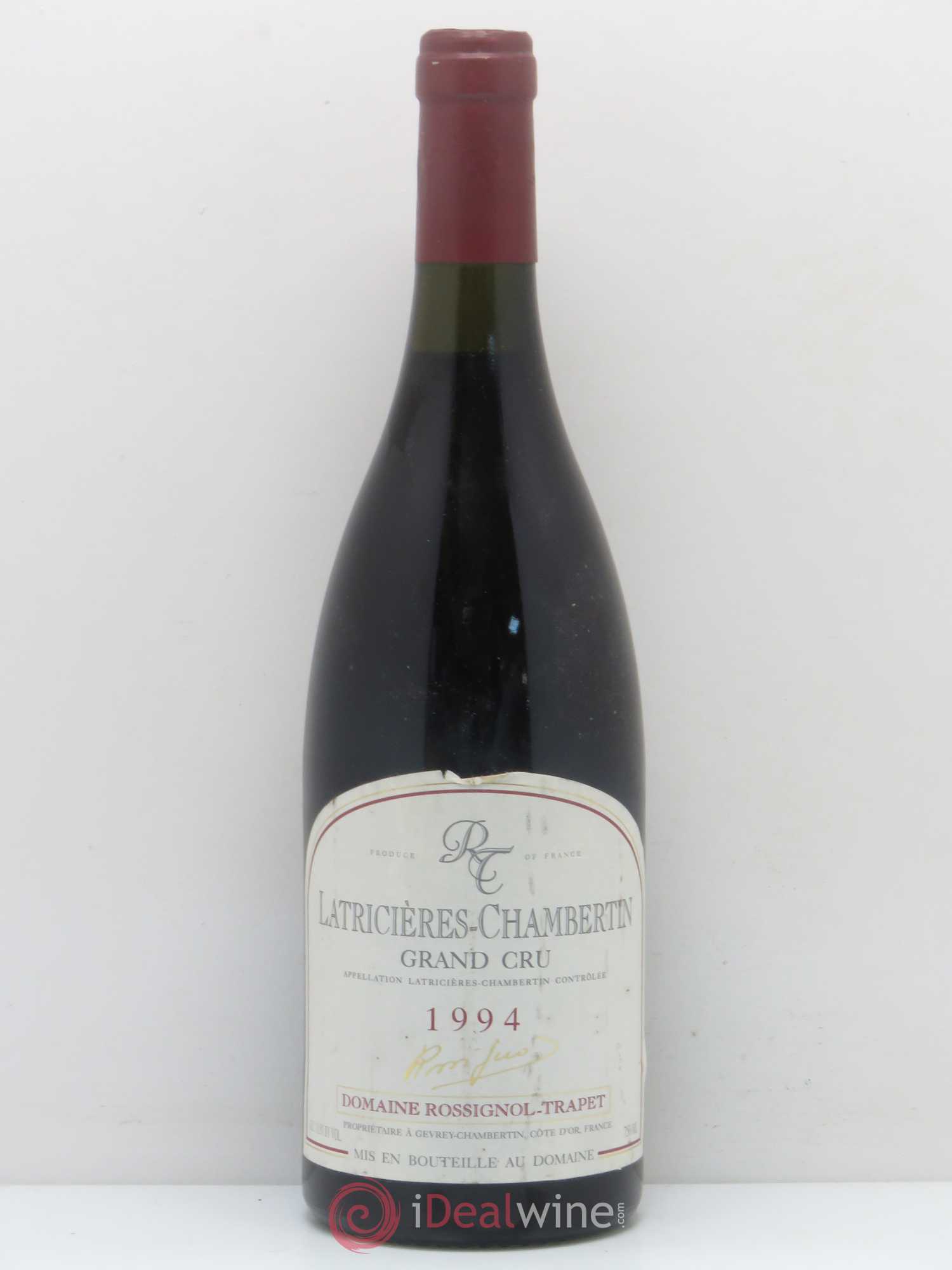 Latricières-Chambertin Grand Cru Rossignol-Trapet (Domaine) 1994 - Lot de 1 bouteille - 0